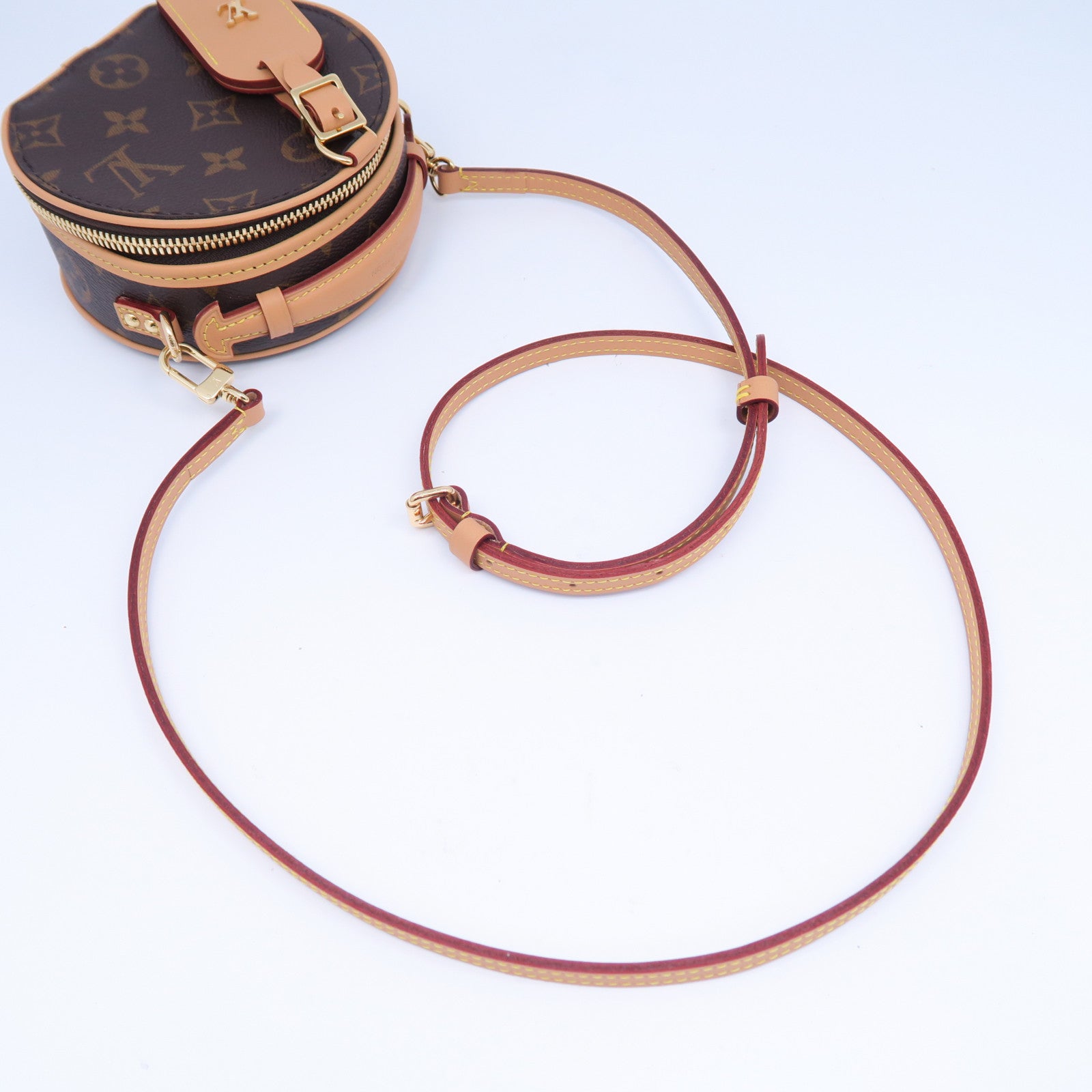 LOUIS VUITTON 【清倉大減價】Monogram Mini Boite Chapeau金扣手挽肩背兩用袋啡色