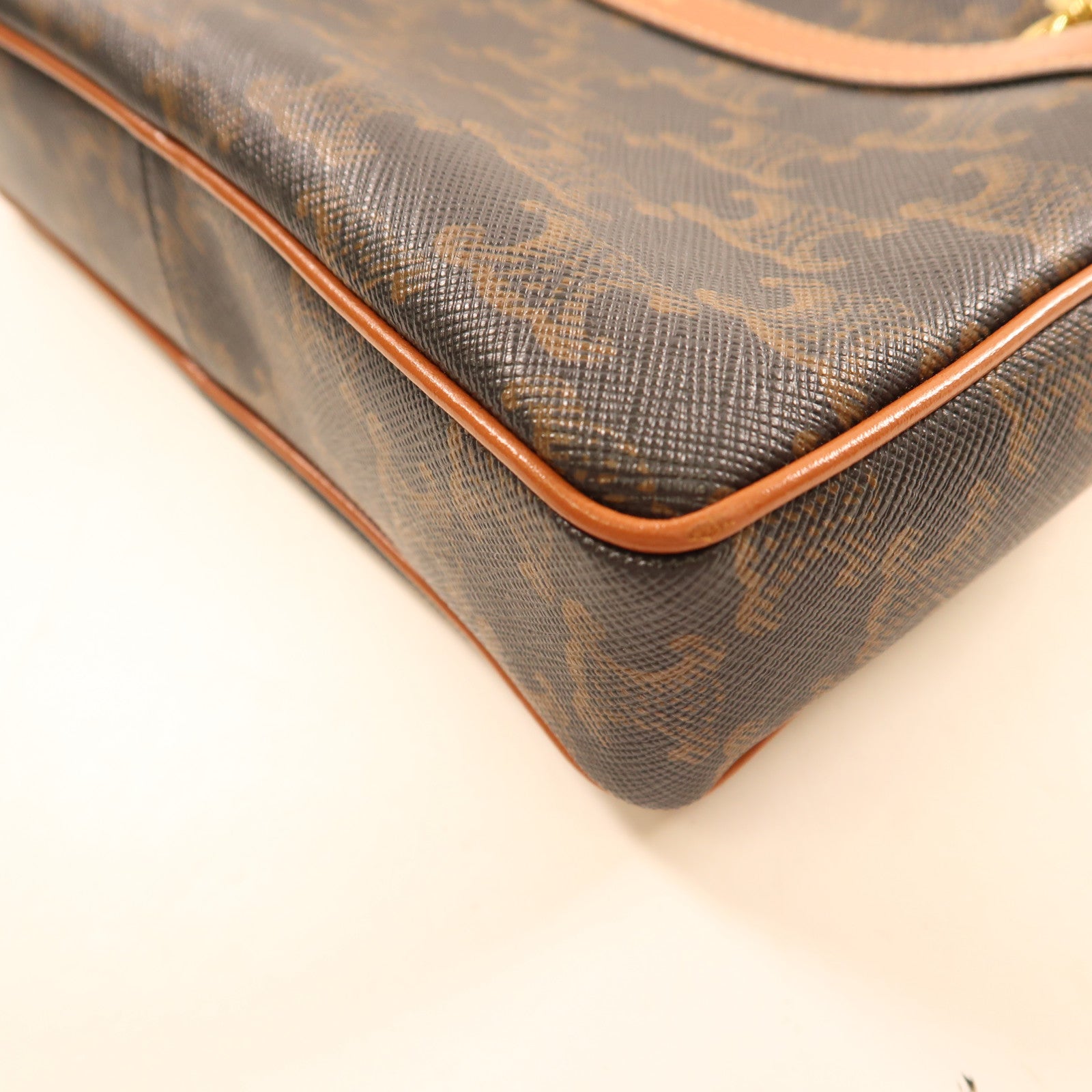 CELINE 塗層帆布Small Patapans金扣鏈帶肩背袋