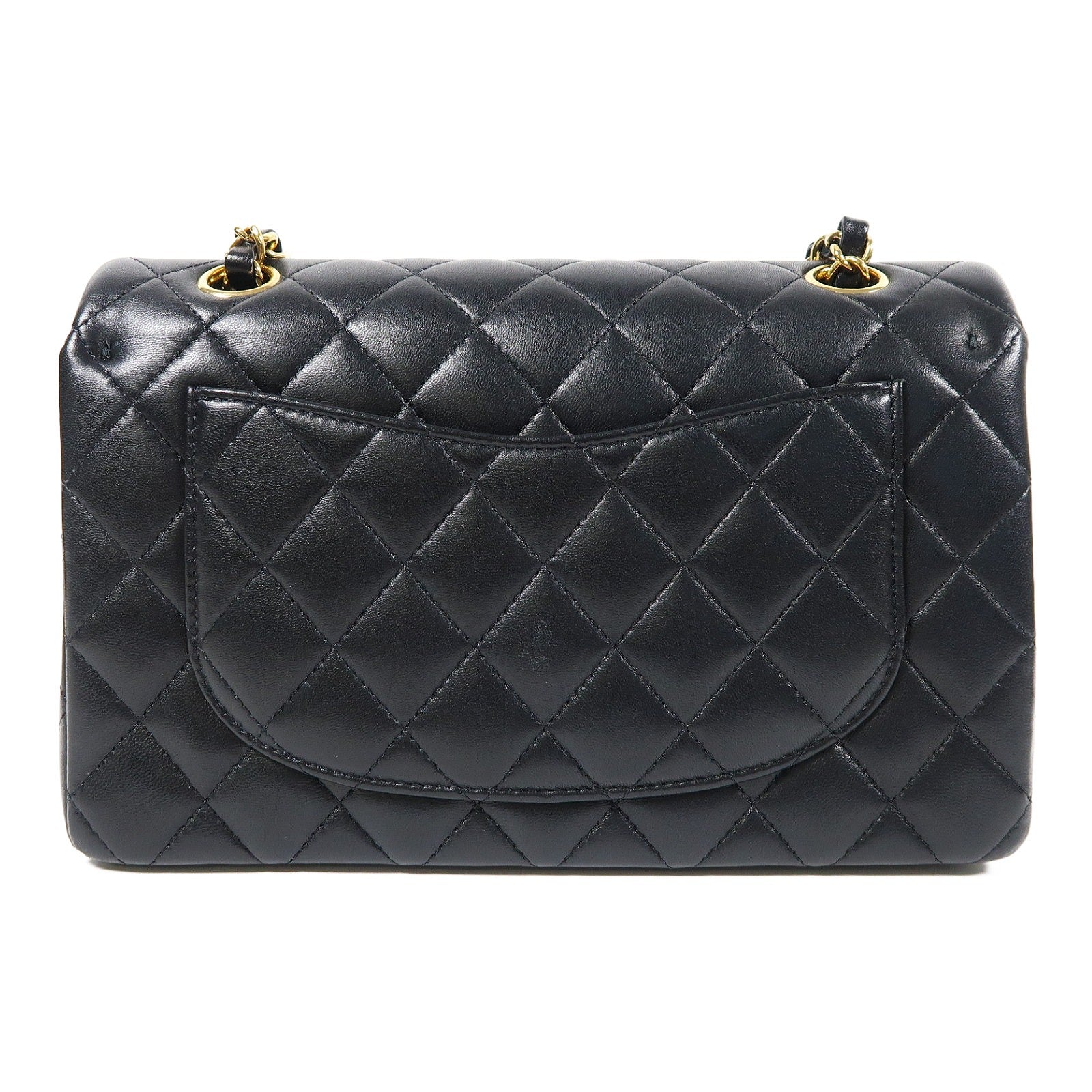 CHANEL 【激減優惠】菱格羊皮皮革Classic 23cm金扣鏈帶肩背袋黑色
