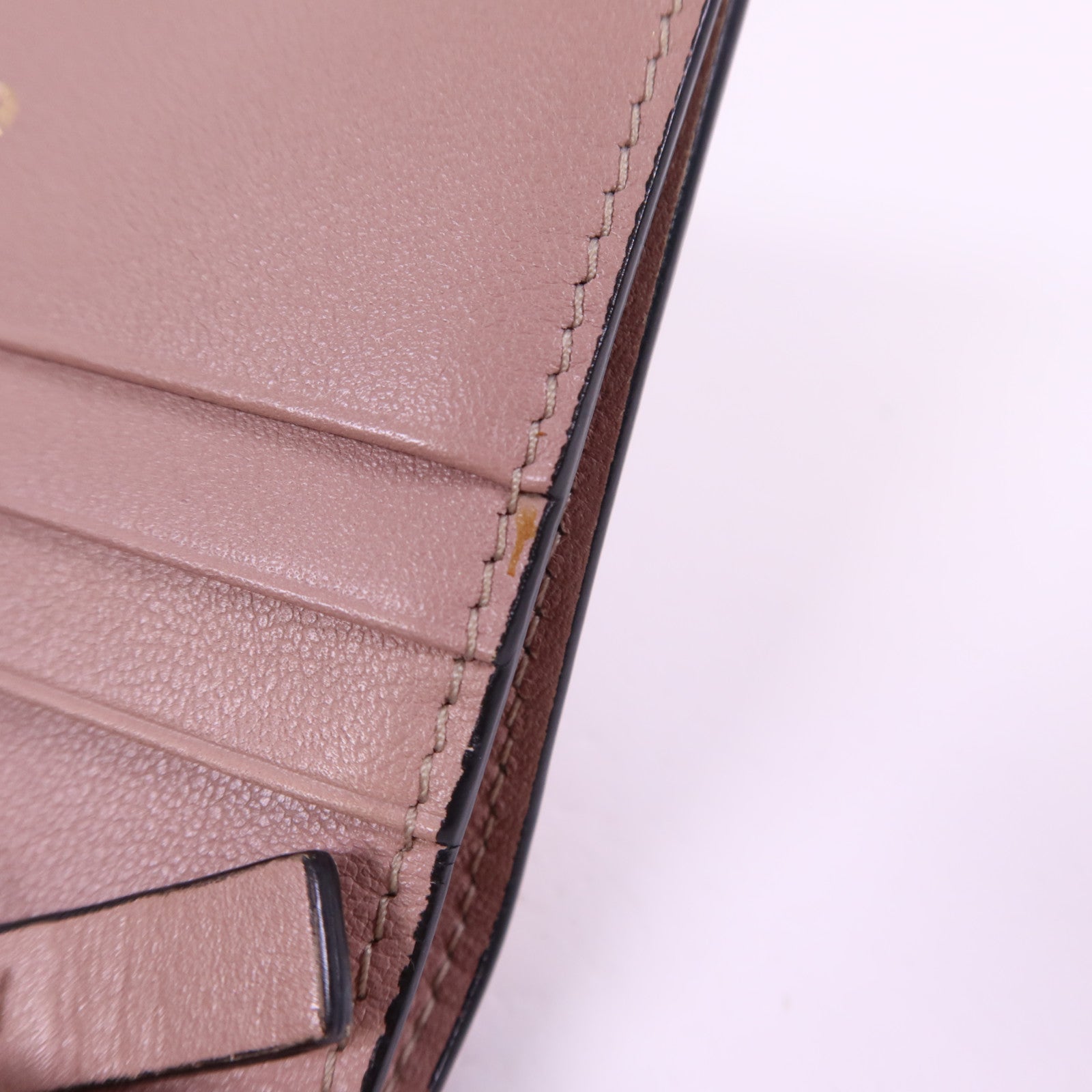 Valentino 牛皮皮革Bifold Wallet金扣錢包