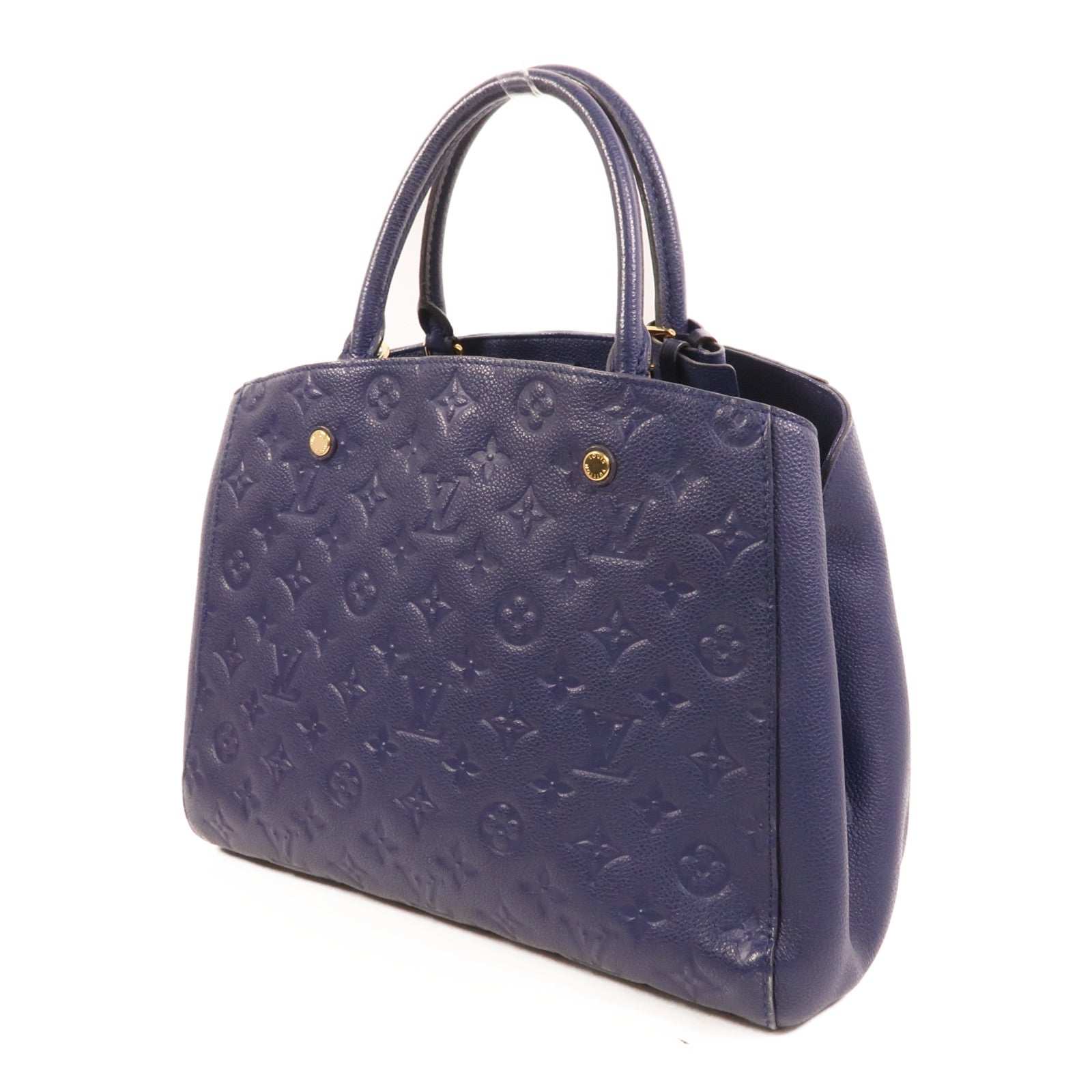 LOUIS VUITTON Monogram Empreinte Montaigne MM手挽肩背兩用袋