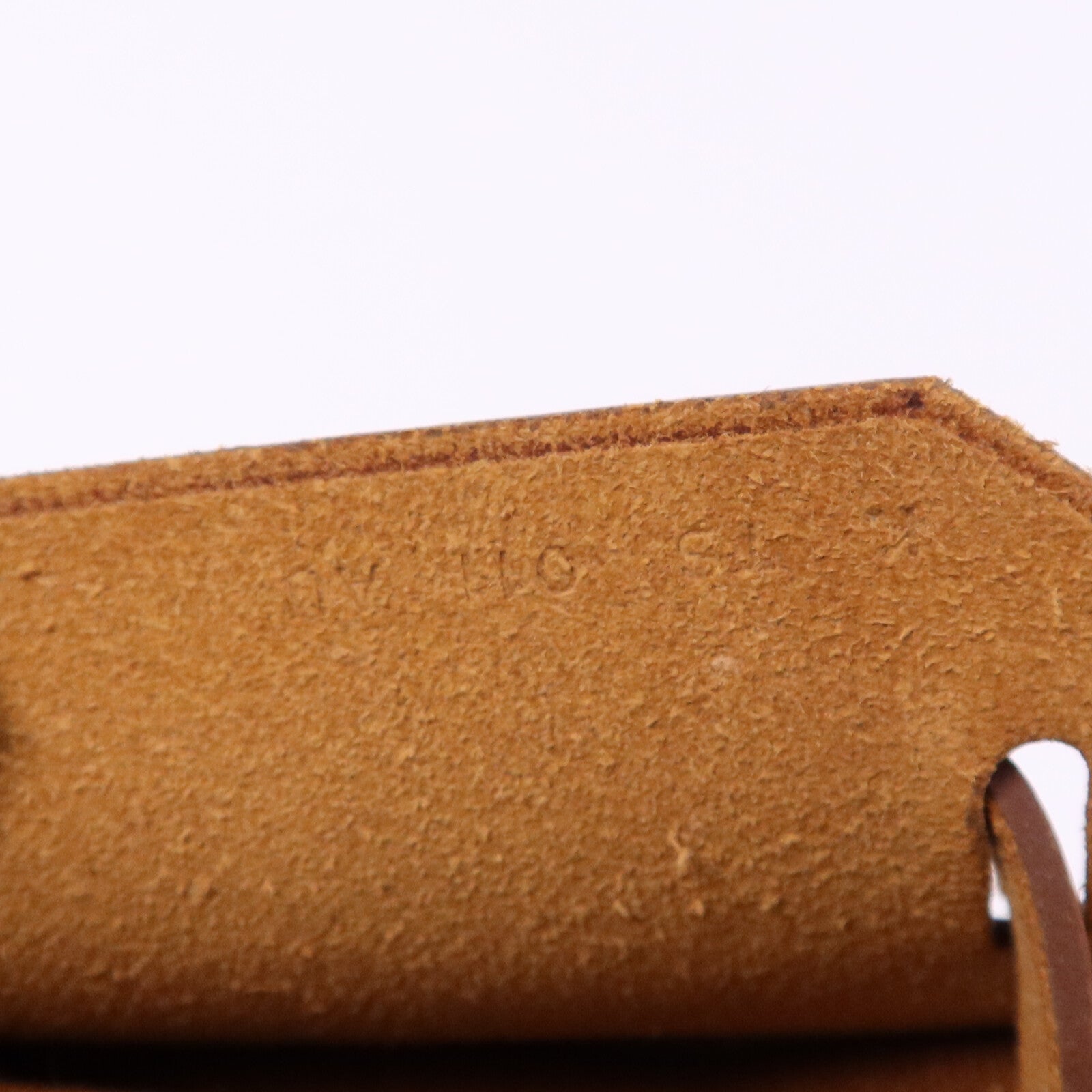 HERMES 帆布Mini Herbag銀扣肩背袋Fauve