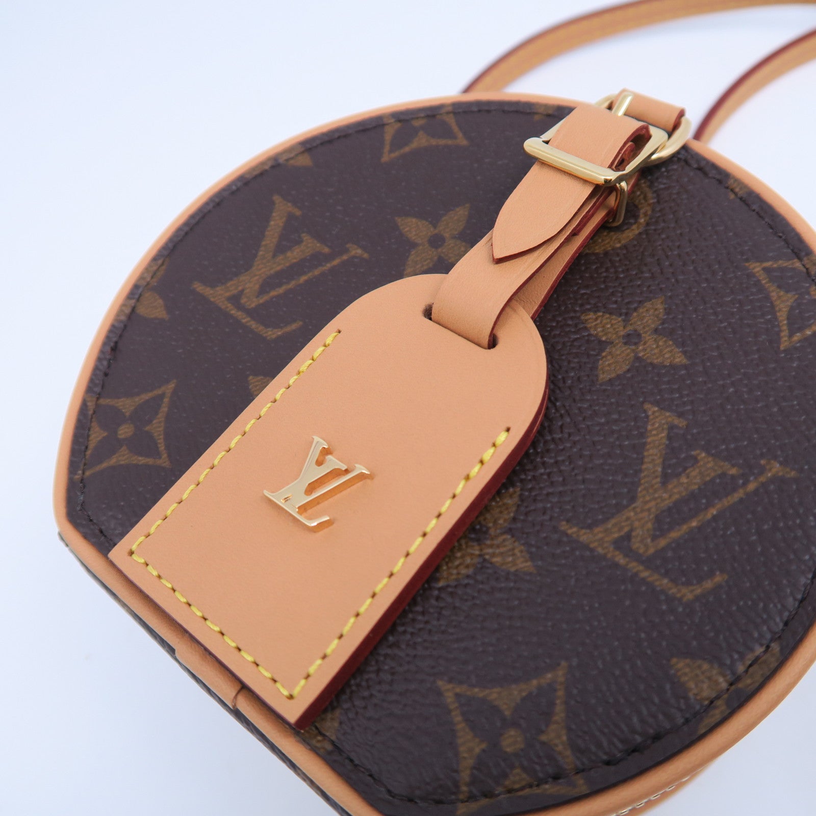 LOUIS VUITTON 【清倉大減價】Monogram Mini Boite Chapeau金扣手挽肩背兩用袋啡色