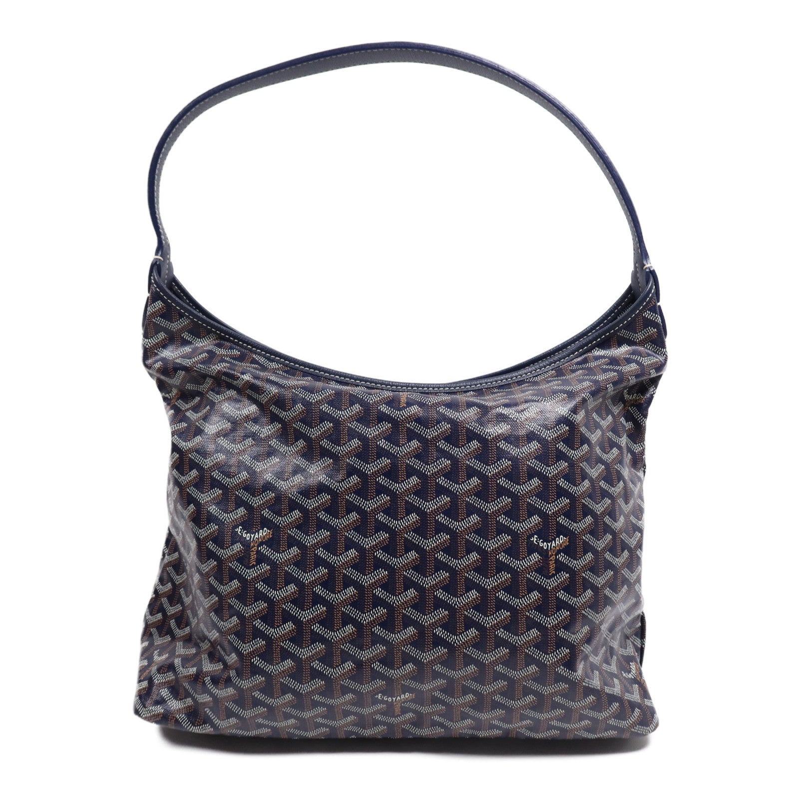 GOYARD 塗層帆布Boheme Hobo Bag銀扣肩背袋