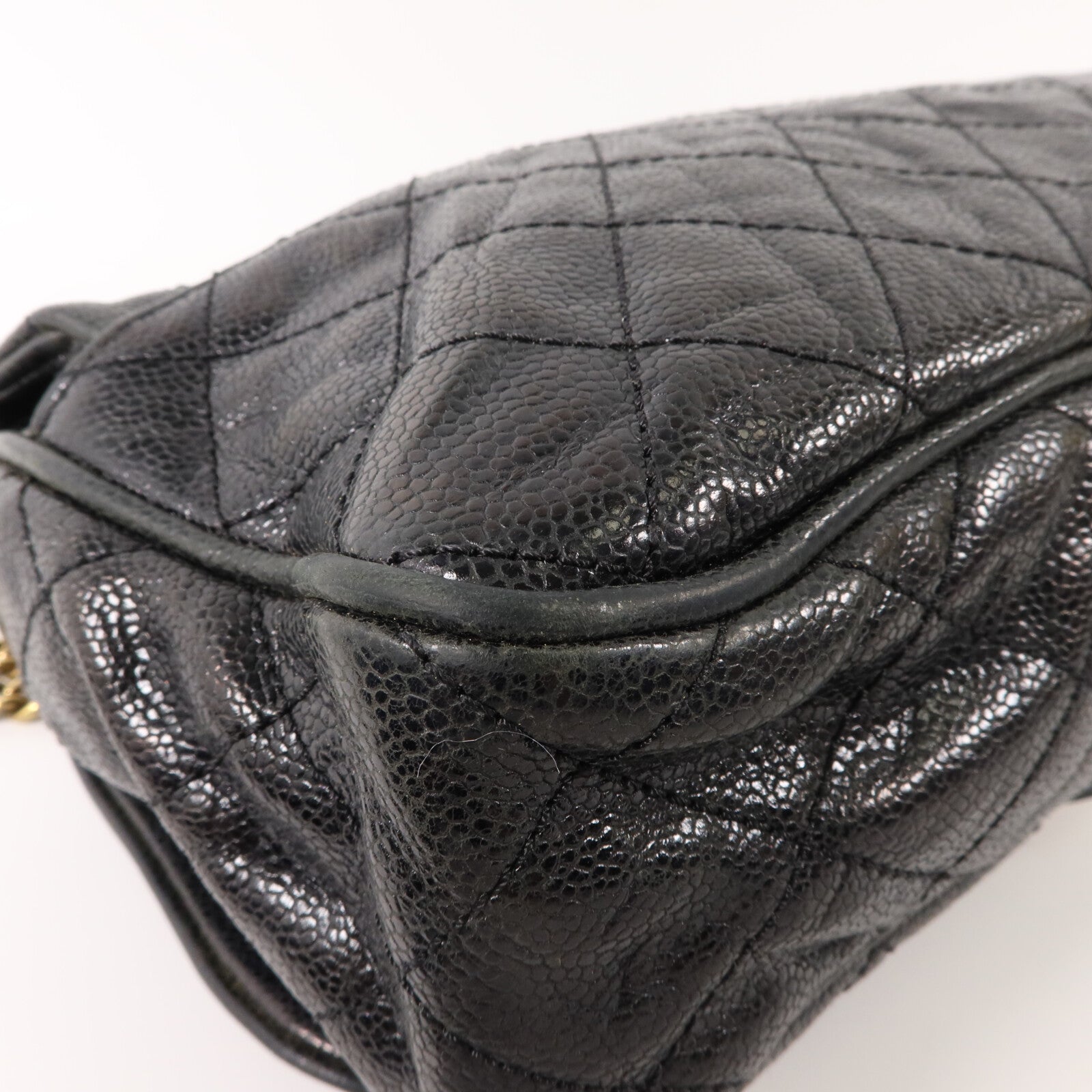 CHANEL 牛皮皮革Chain Shoulder鏈帶肩背袋