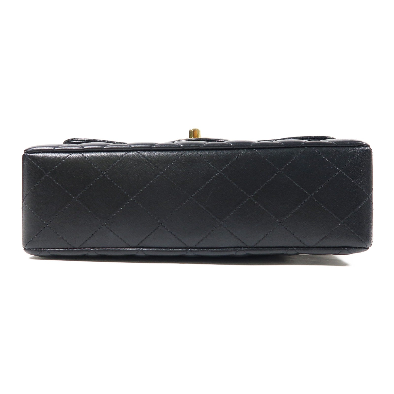 CHANEL 【激減優惠】菱格羊皮皮革Classic 23cm金扣鏈帶肩背袋黑色