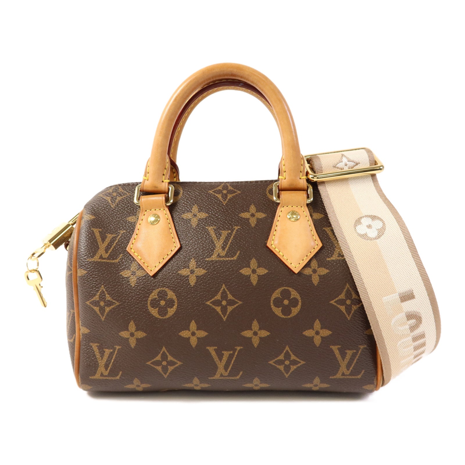 LOUIS VUITTON Monogram Speedy Bandouliere 20金扣手挽肩背兩用袋