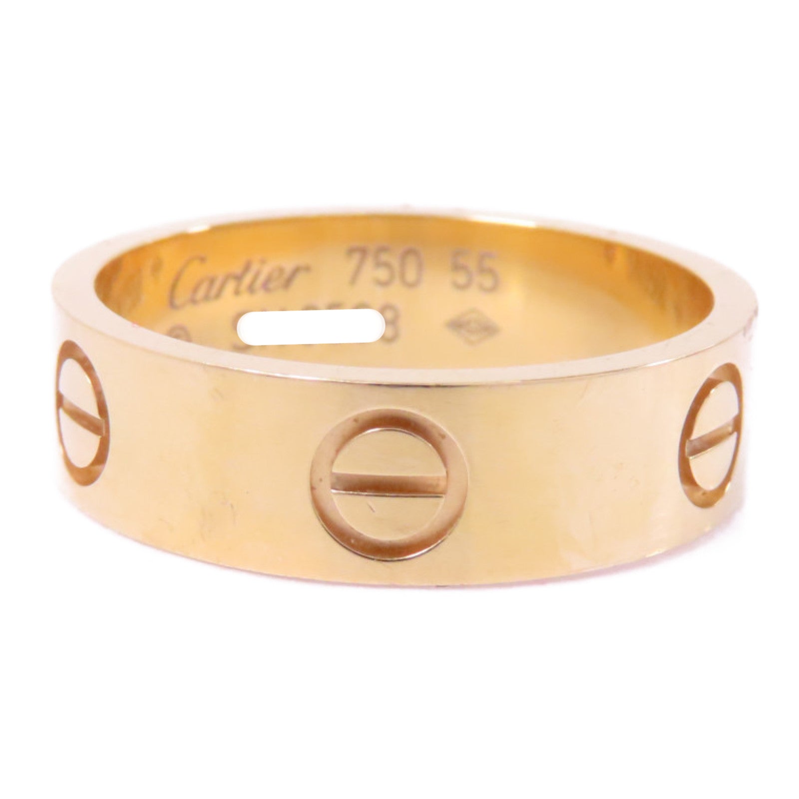 CARTIER 18K黄金Love Ring戒指Cartier#55/US#7.25
