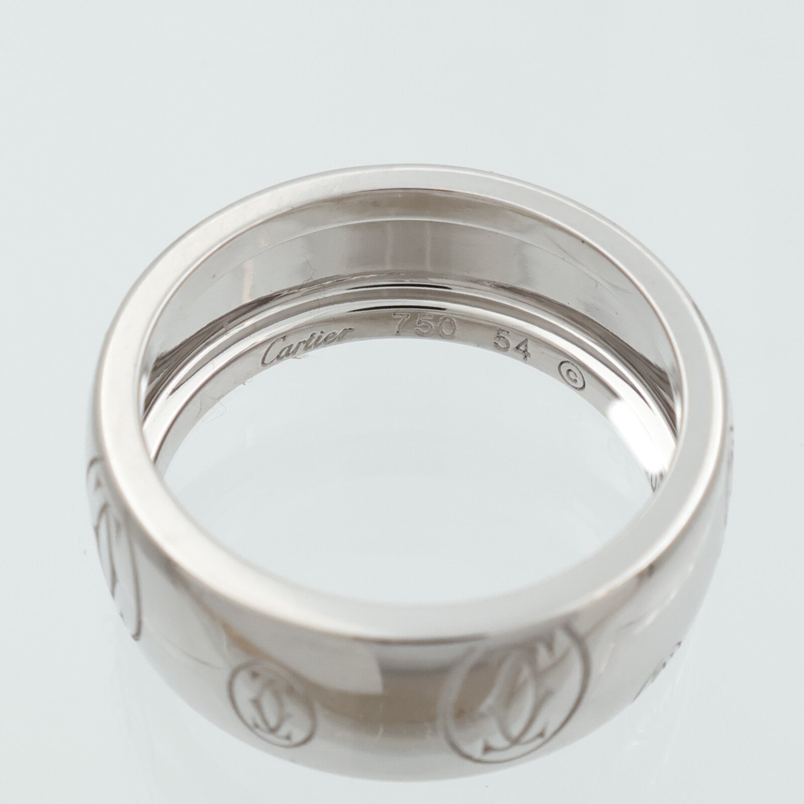 CARTIER 18K白金Happy Birthday戒指