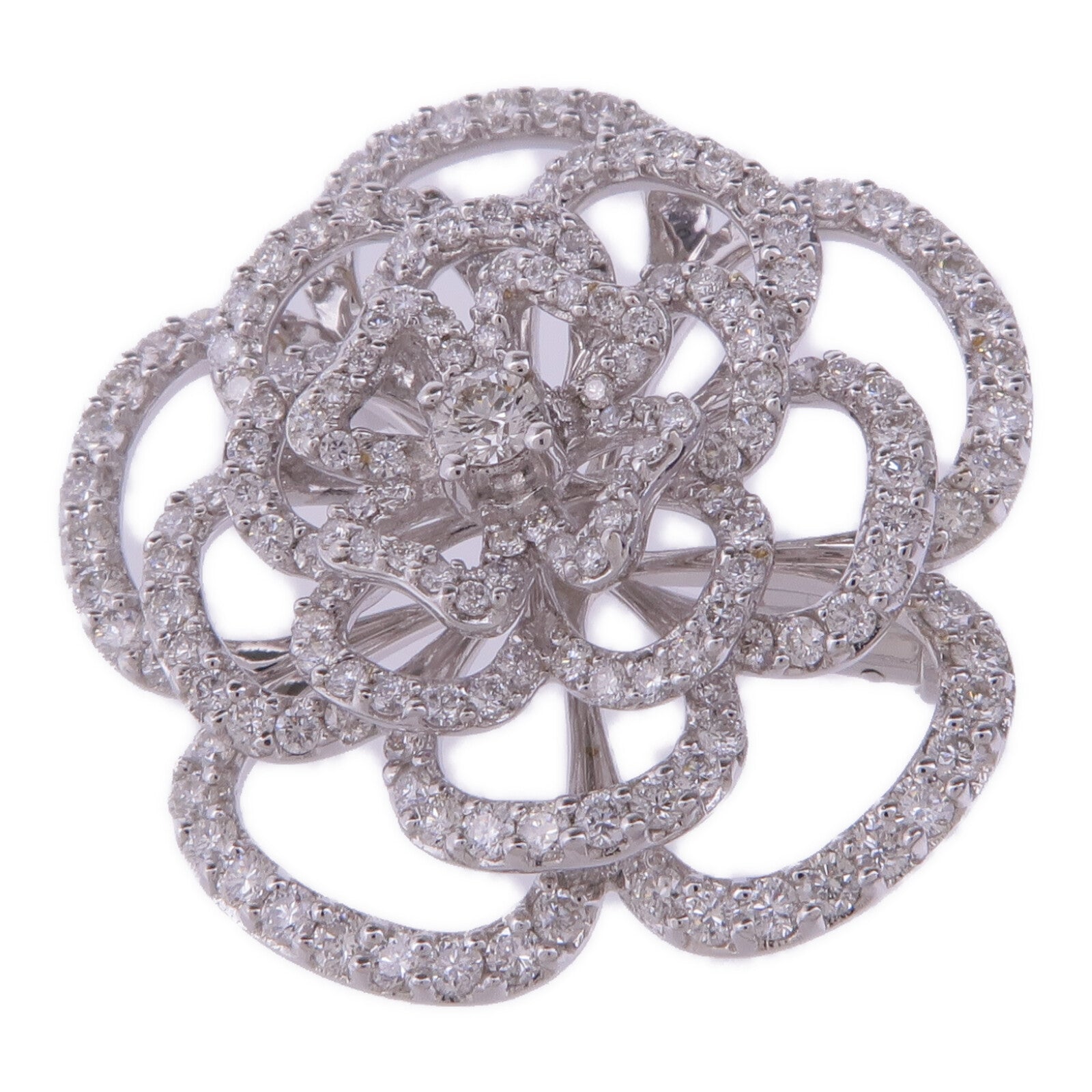 JEWELRY 18K白金Diamond Brooch鑽石胸針