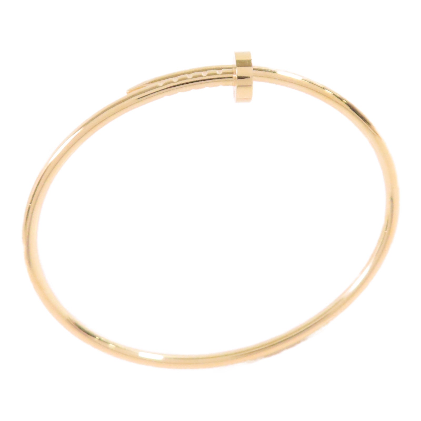 CARTIER 18K黃金/鑽石Juste Blaceret手鐲Cartier#16