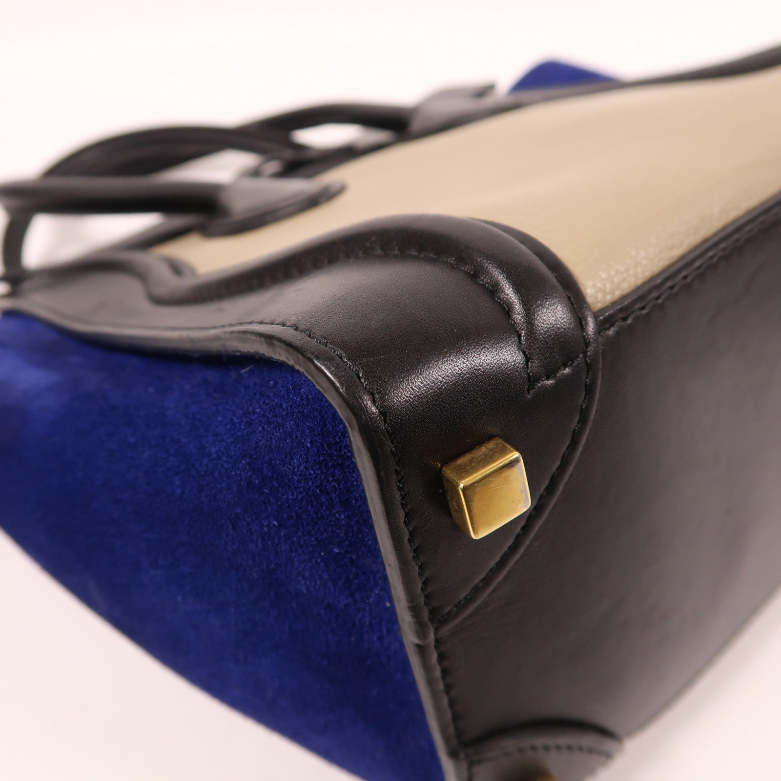 CELINE 牛皮皮革/麂皮皮革Micro Luggage手挽袋