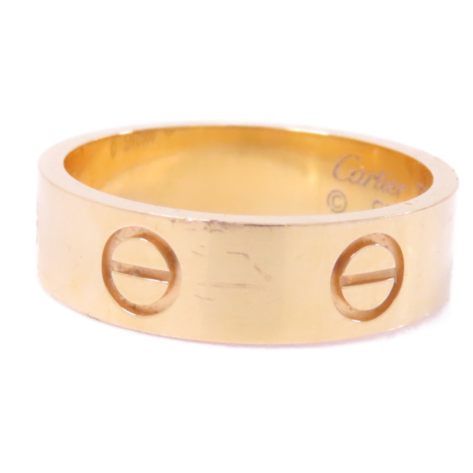 CARTIER 18K黄金Love Ring戒指Cartier#55/US#7.25