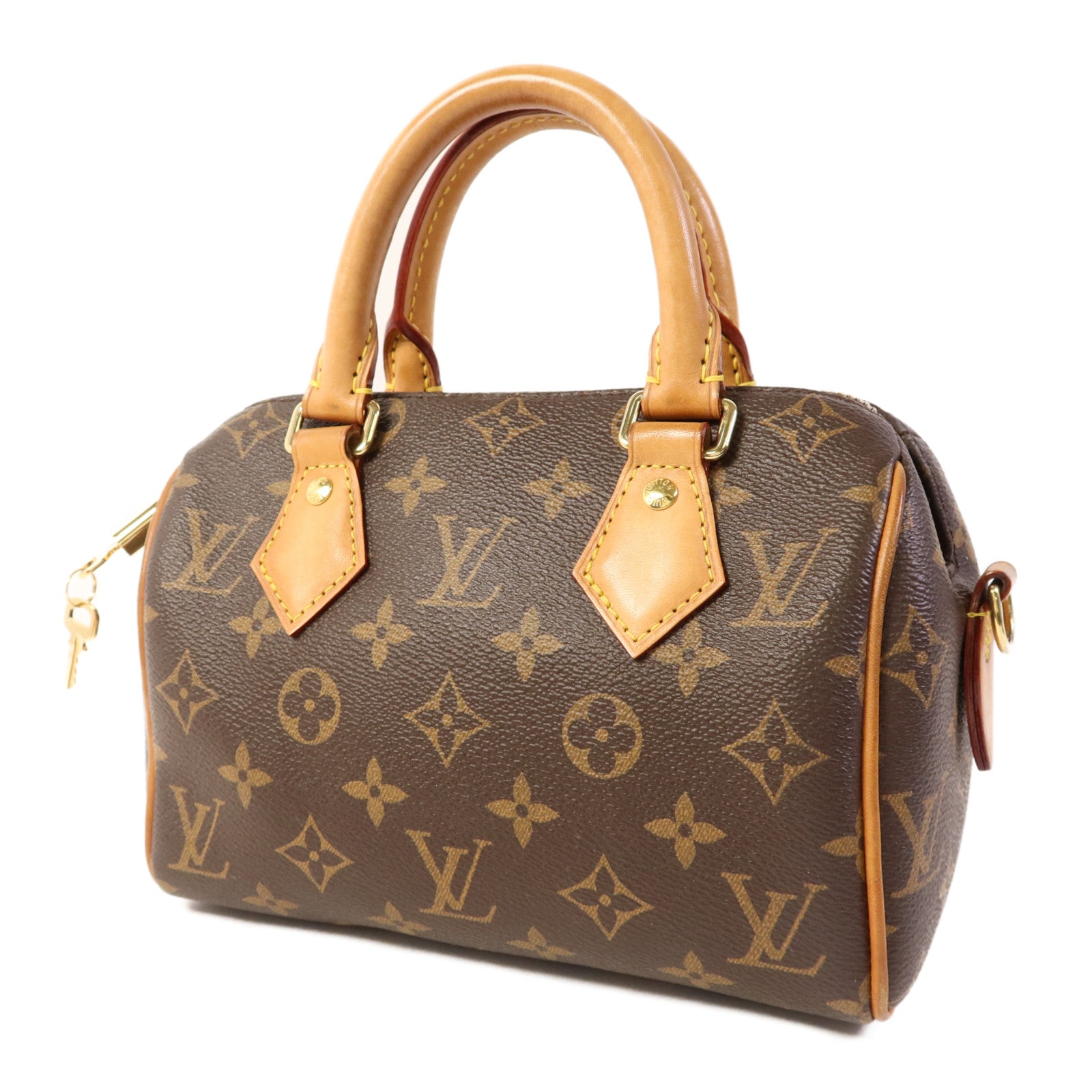 LOUIS VUITTON Monogram Speedy Bandouliere 20金扣手挽肩背兩用袋