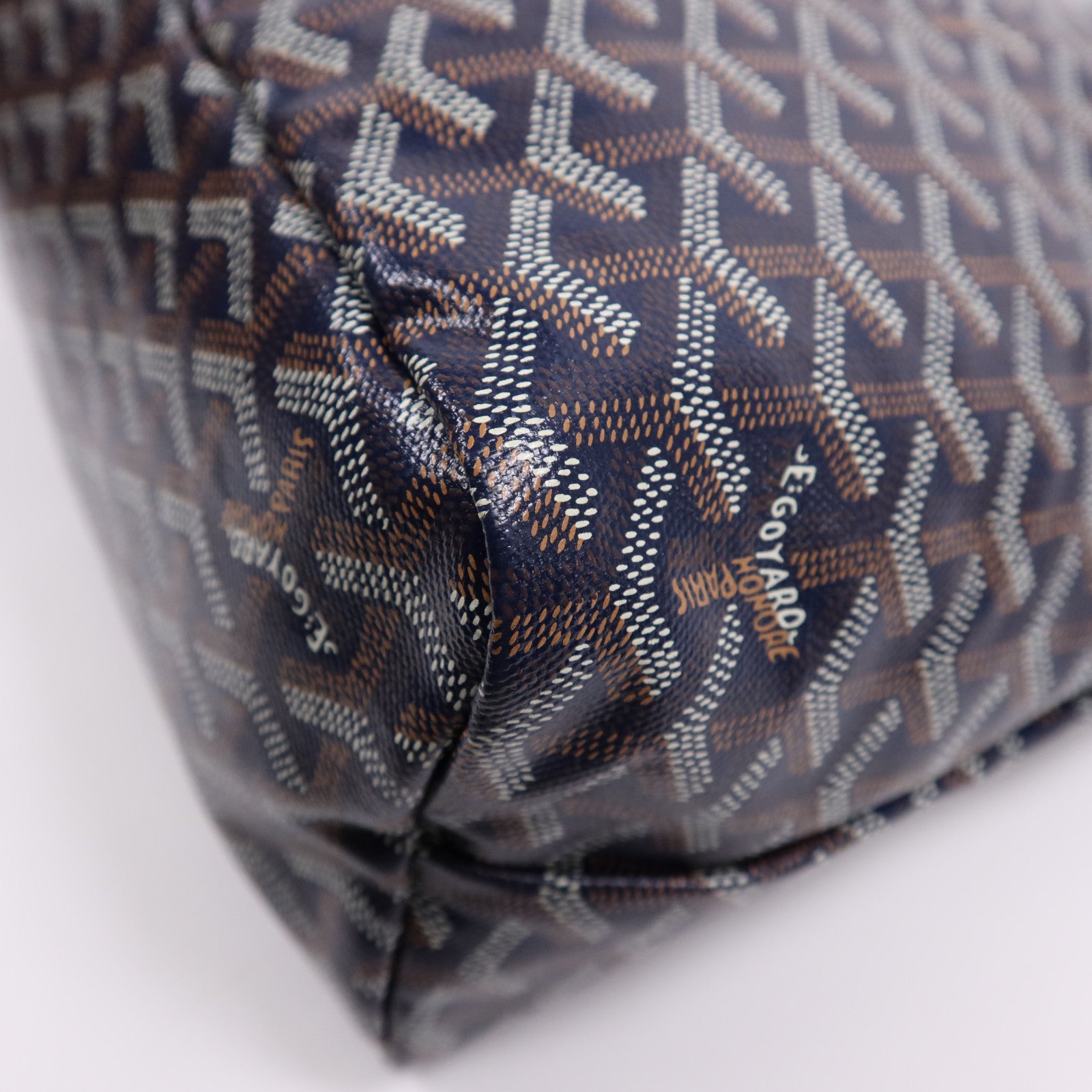 GOYARD 塗層帆布Boheme Hobo Bag銀扣肩背袋