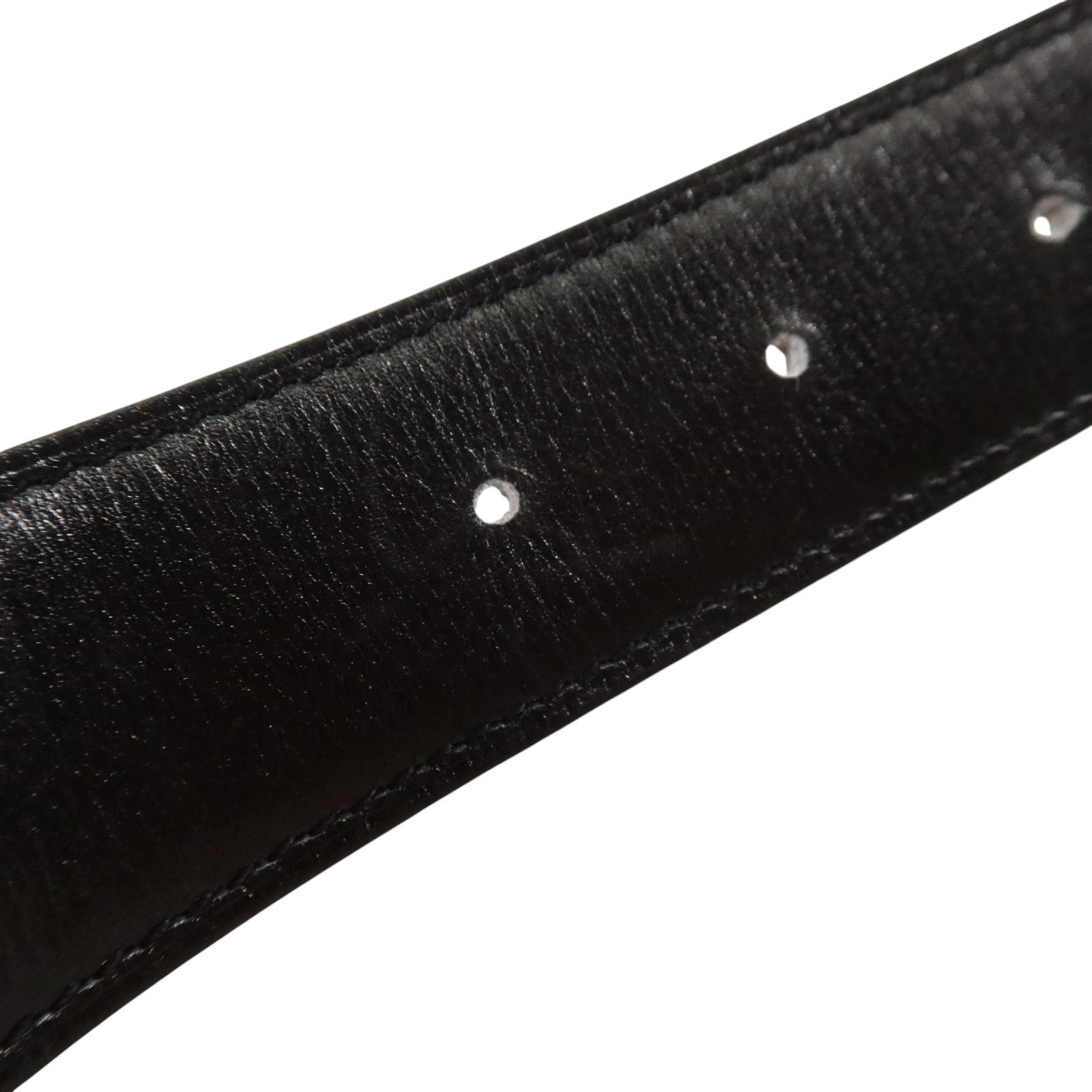 HERMES Togo皮革/Swift皮革Reversible H Belt 85cm銀扣皮帶Etoupe/Black