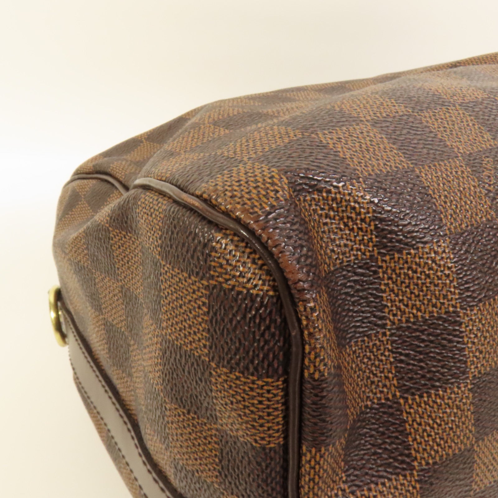 LOUIS VUITTON Damier Speedy Bandouliere 30金扣手挽肩背兩用袋