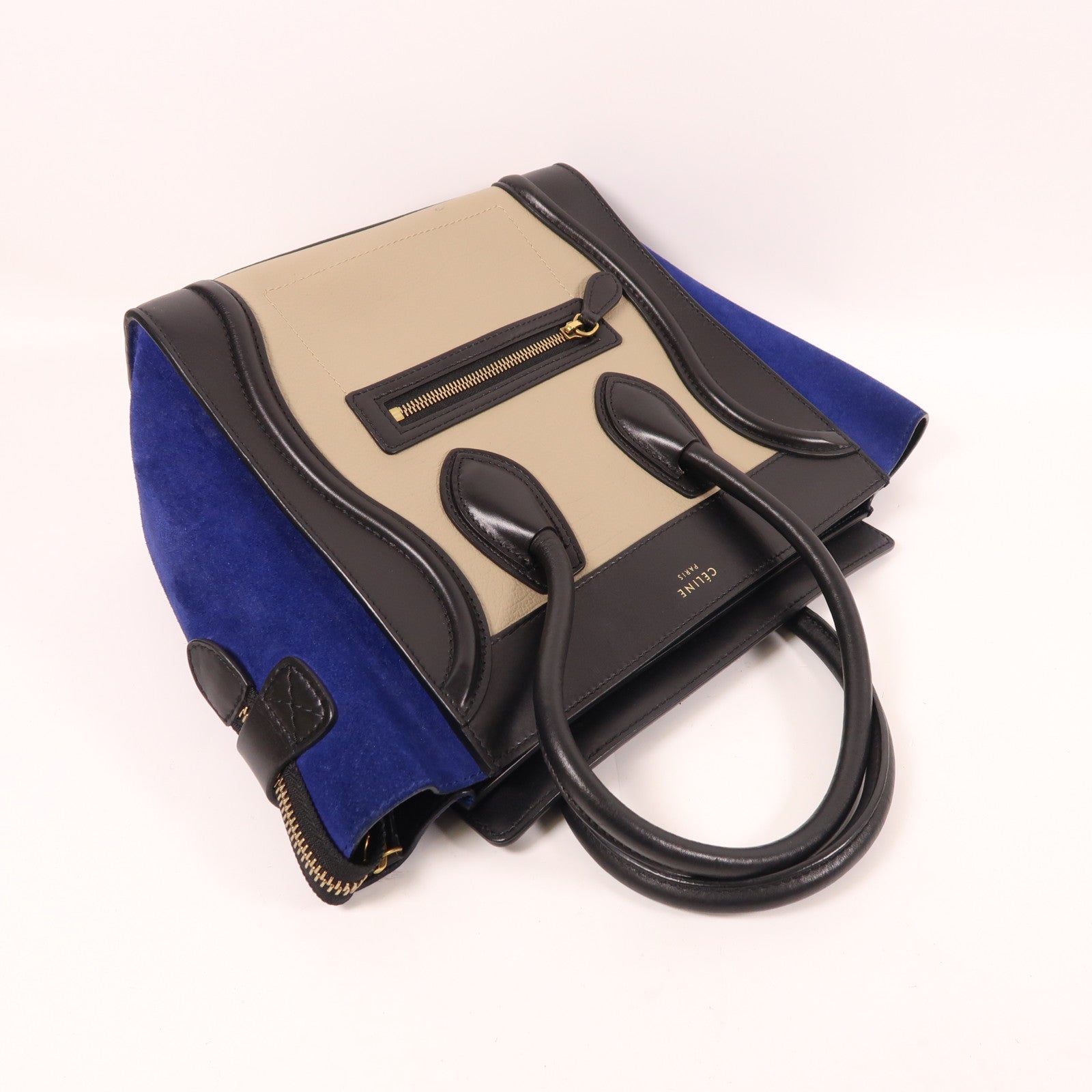 CELINE 【激減優惠】牛皮皮革/麂皮皮革Micro Luggage手挽袋