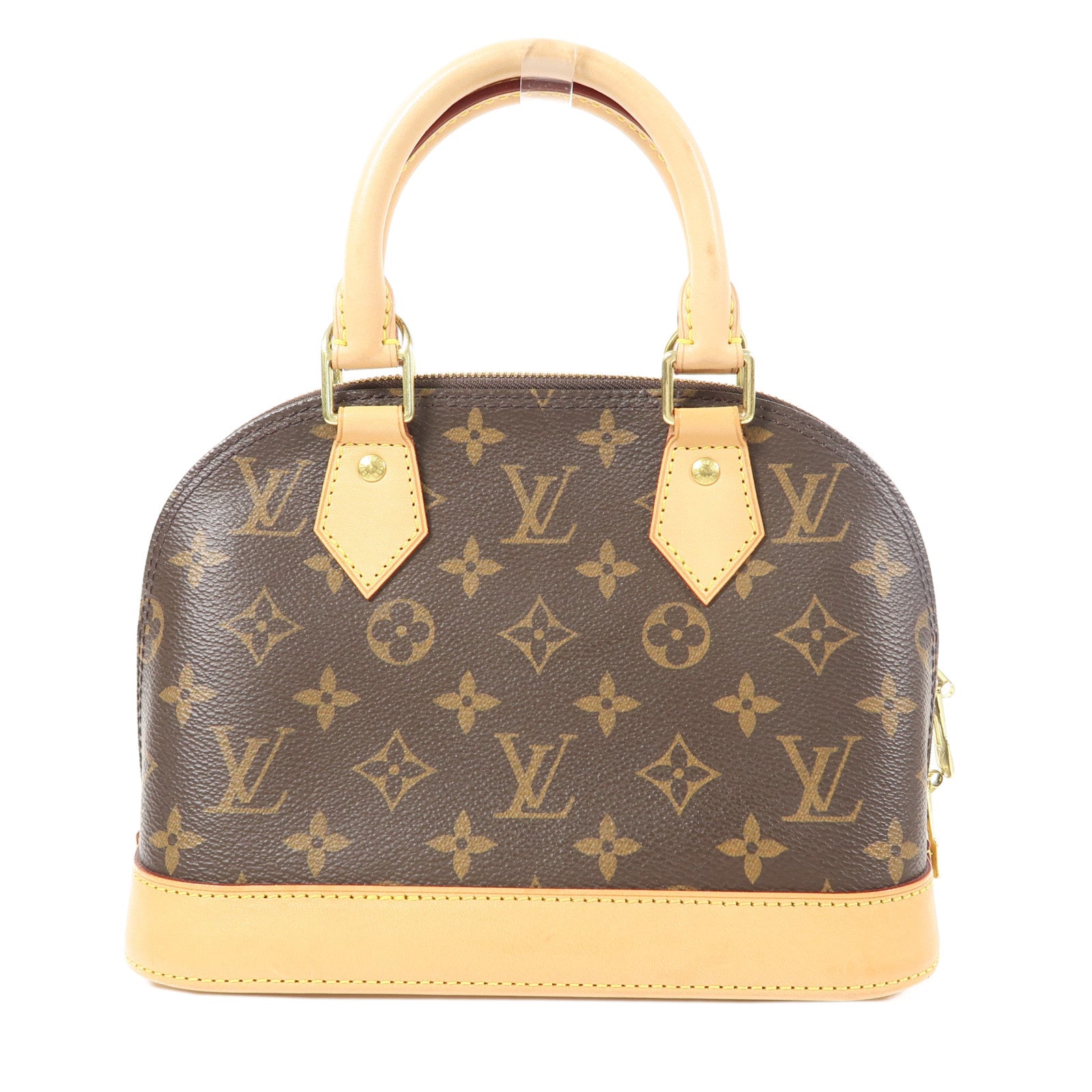 LOUIS VUITTON Monogram Alma BB金扣手挽肩背兩用袋啡色