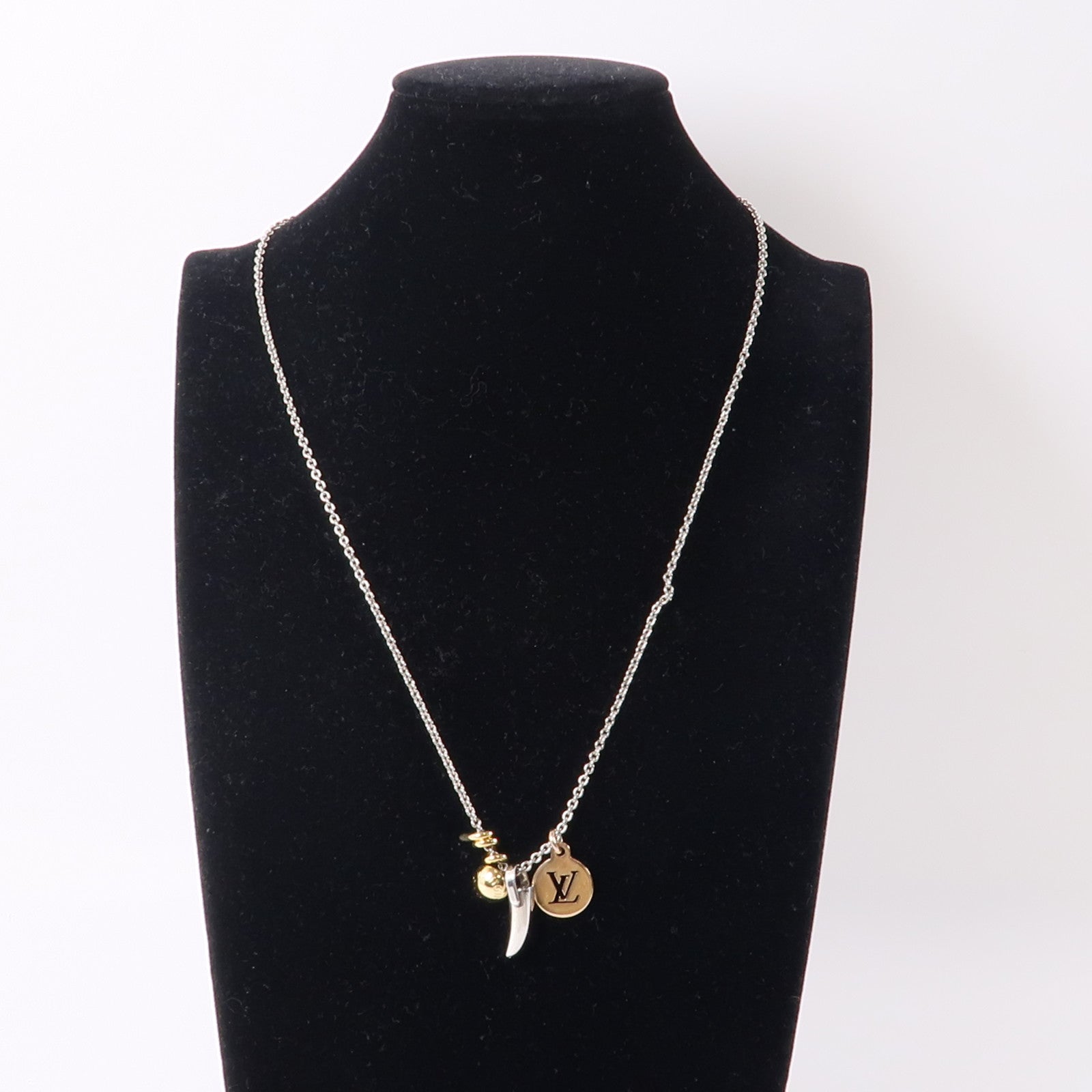 LOUIS VUITTON 金屬Safari Charms Pendant項鍊金色/銀色/銅色