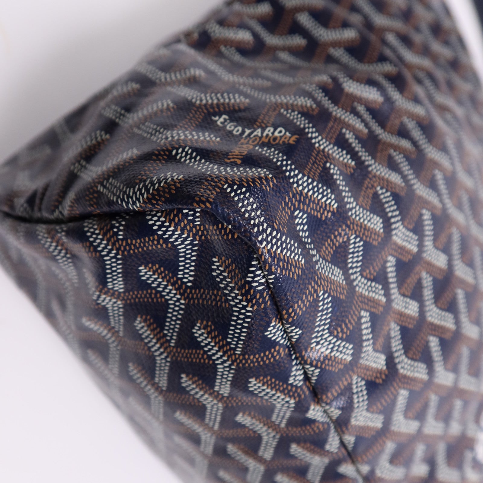 GOYARD 塗層帆布Boheme Hobo Bag銀扣肩背袋