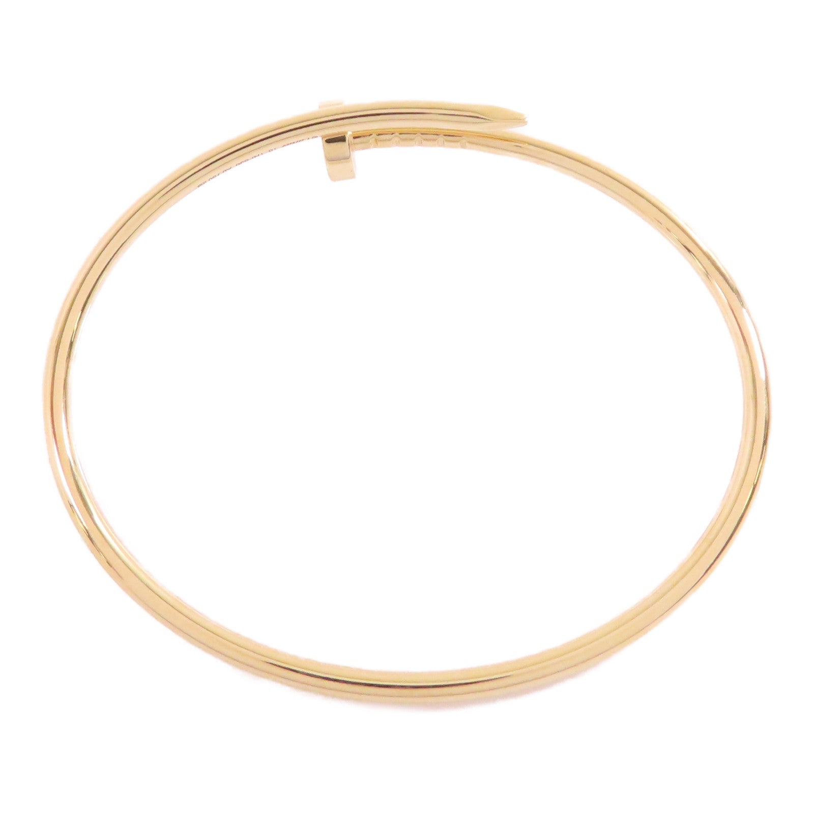 CARTIER 18K黃金/鑽石Juste Blaceret手鐲Cartier#16