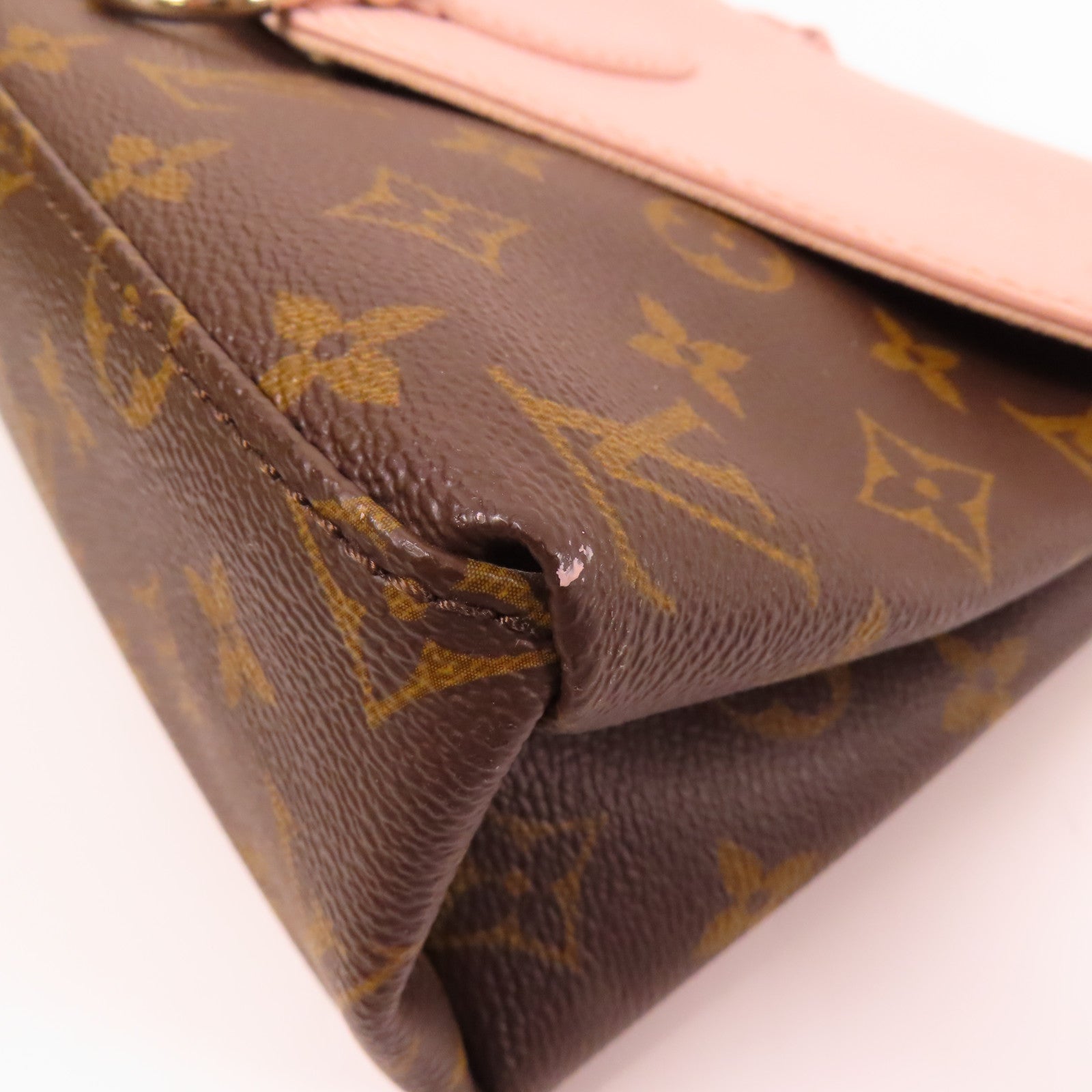 LOUIS VUITTON LV SHW Saint Michel Shoulder Bag M44033 Monogram Epi Brown Pink