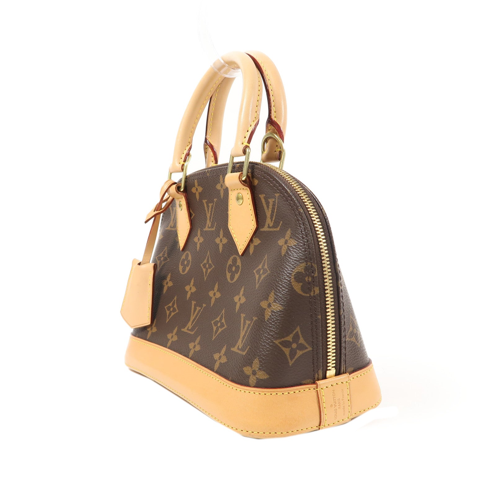 LOUIS VUITTON Monogram Alma BB金扣手挽肩背兩用袋啡色