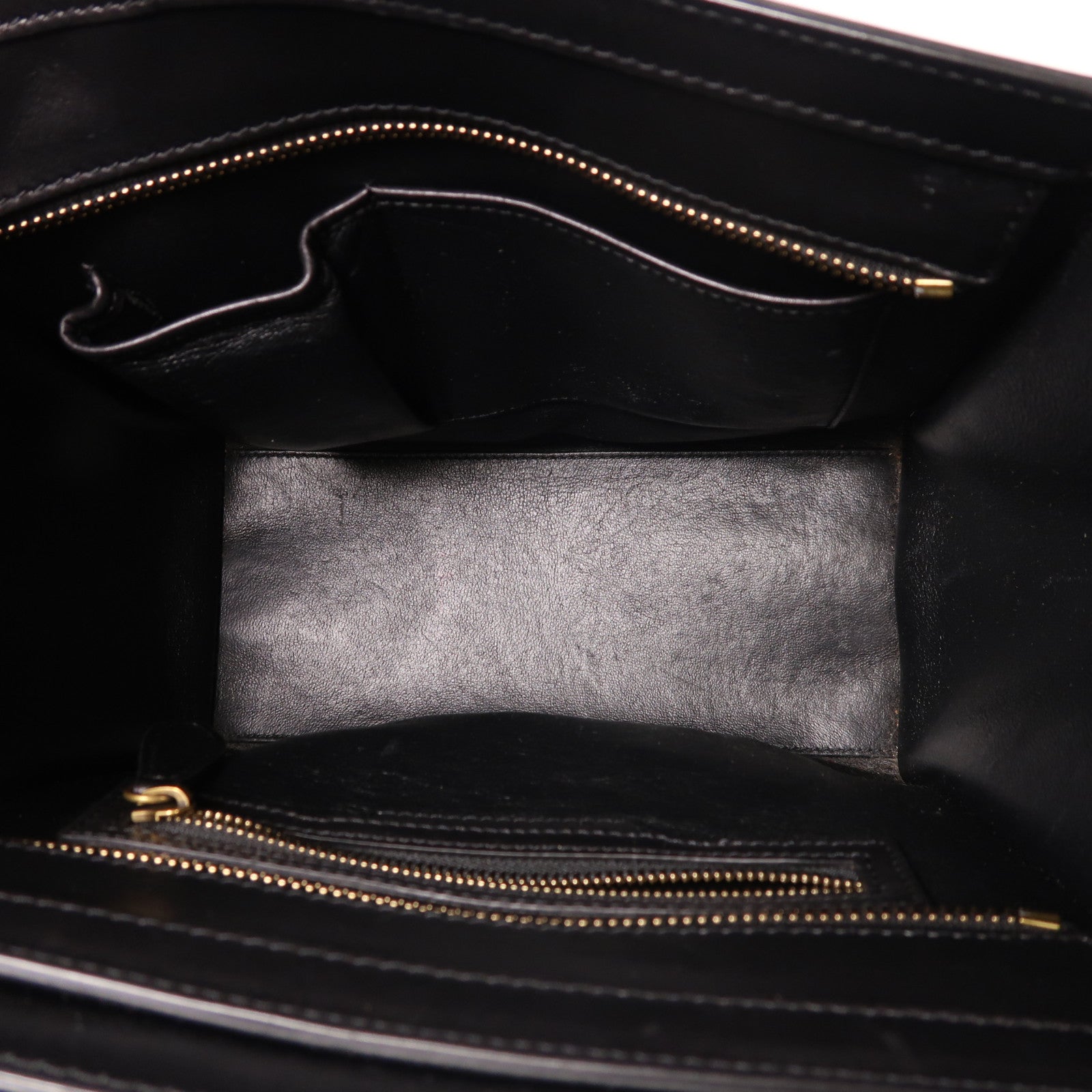 CELINE 牛皮皮革/麂皮皮革Micro Luggage手挽袋