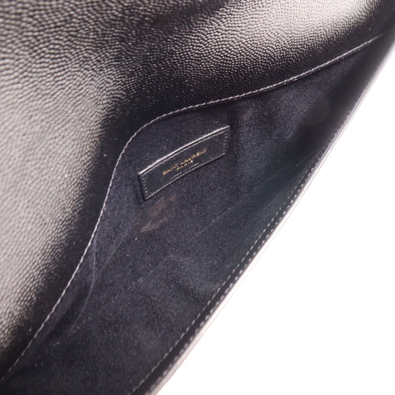 SAINT LAURENT 牛皮皮革Uptown Pouch金扣手拿包