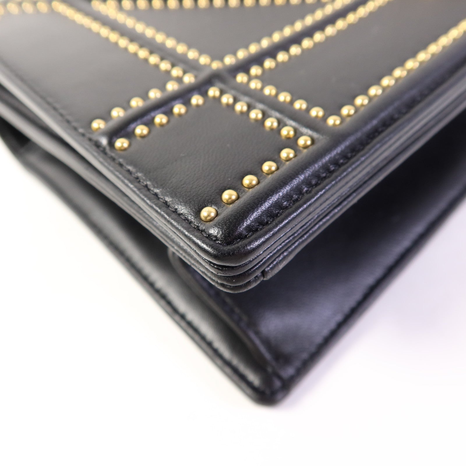 Dior 牛皮皮革Diorama Bag金扣鏈帶肩背袋