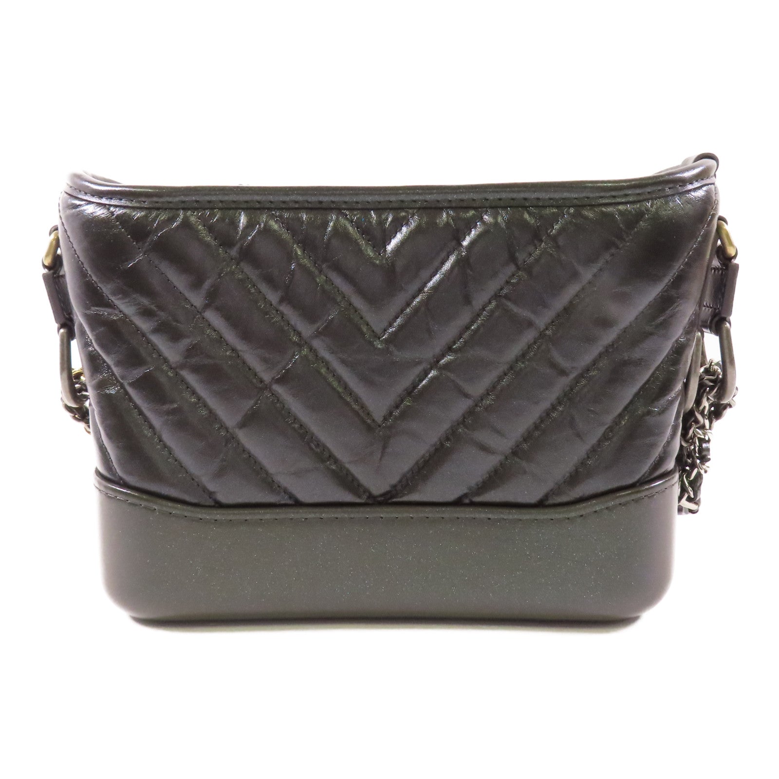CHANEL 牛皮皮革Mini Gabrielle鏈帶肩背袋