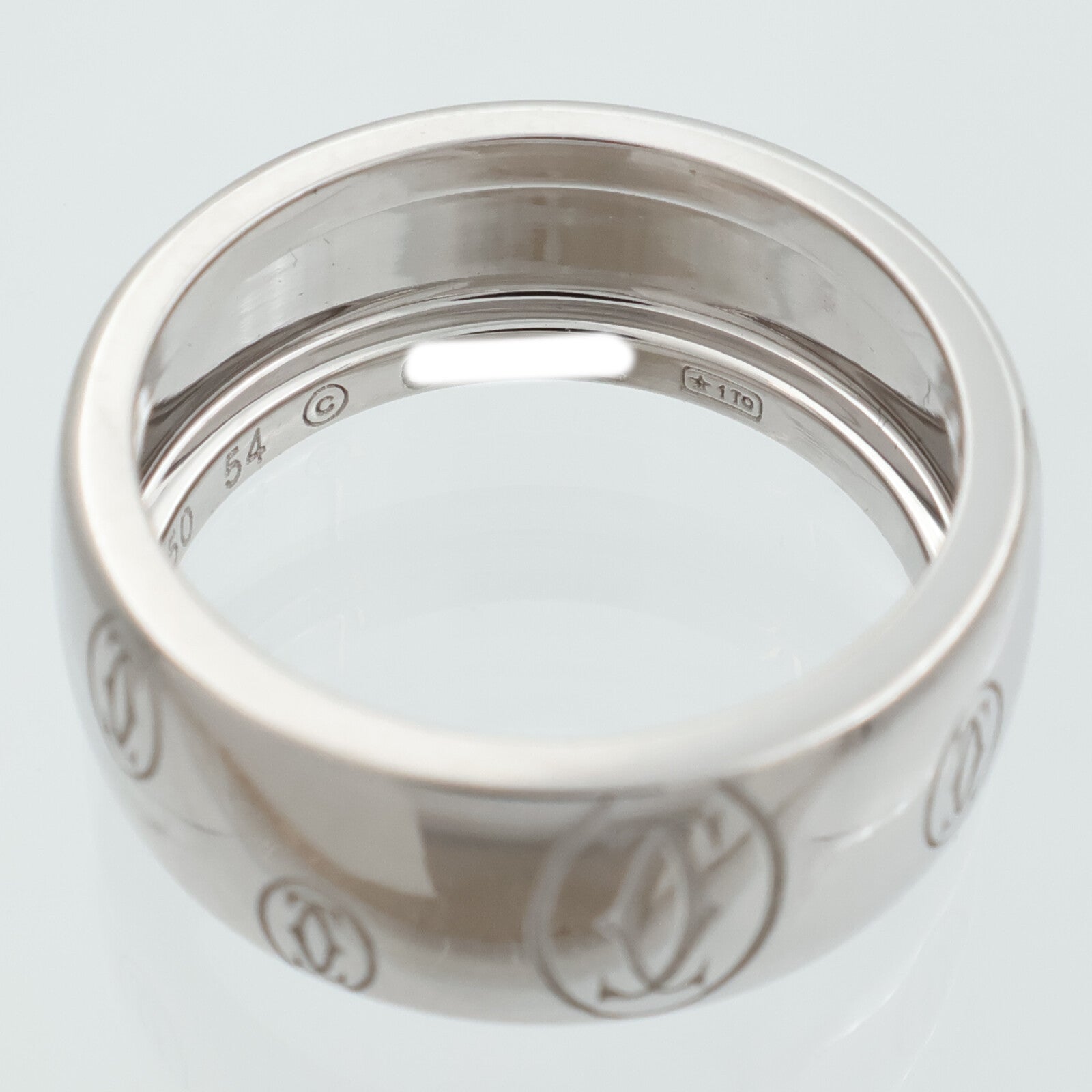 CARTIER 18K白金Happy Birthday戒指