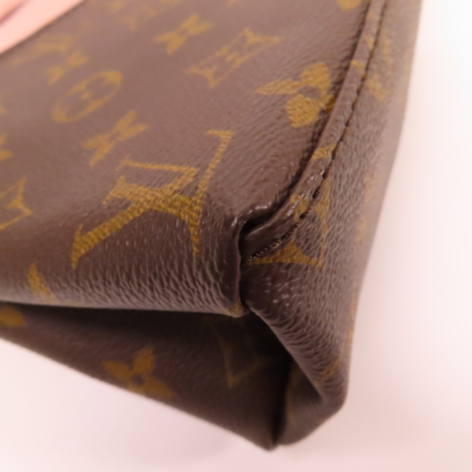 LOUIS VUITTON LV SHW Saint Michel Shoulder Bag M44033 Monogram Epi Brown Pink