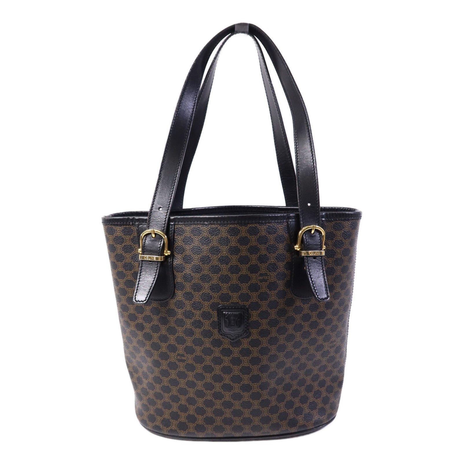 CELINE 牛皮皮革Tote Bag金扣手挽袋