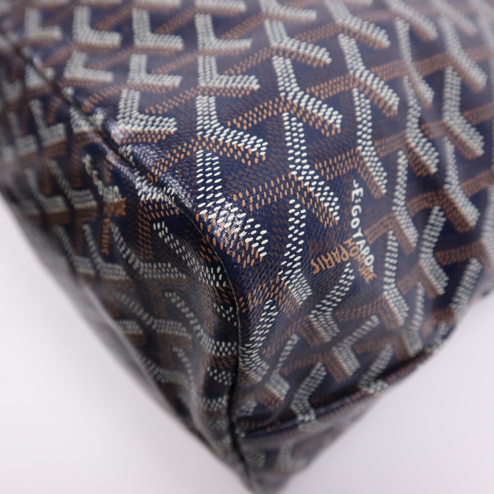 GOYARD 塗層帆布Boheme Hobo Bag銀扣肩背袋