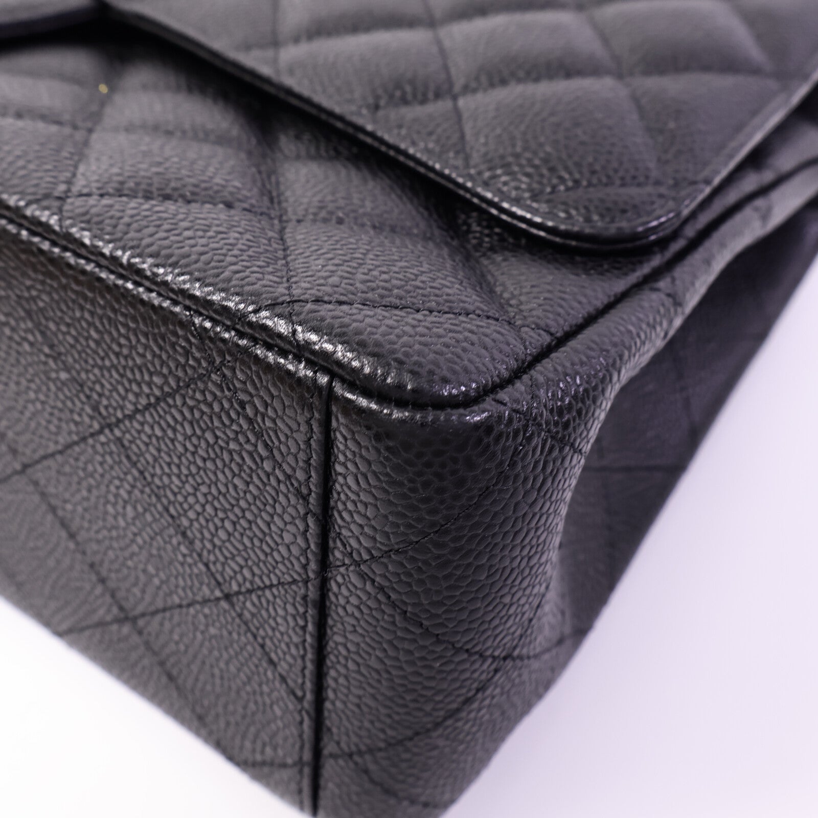 CHANEL 牛皮皮革Maxi Classic鏈帶肩背袋