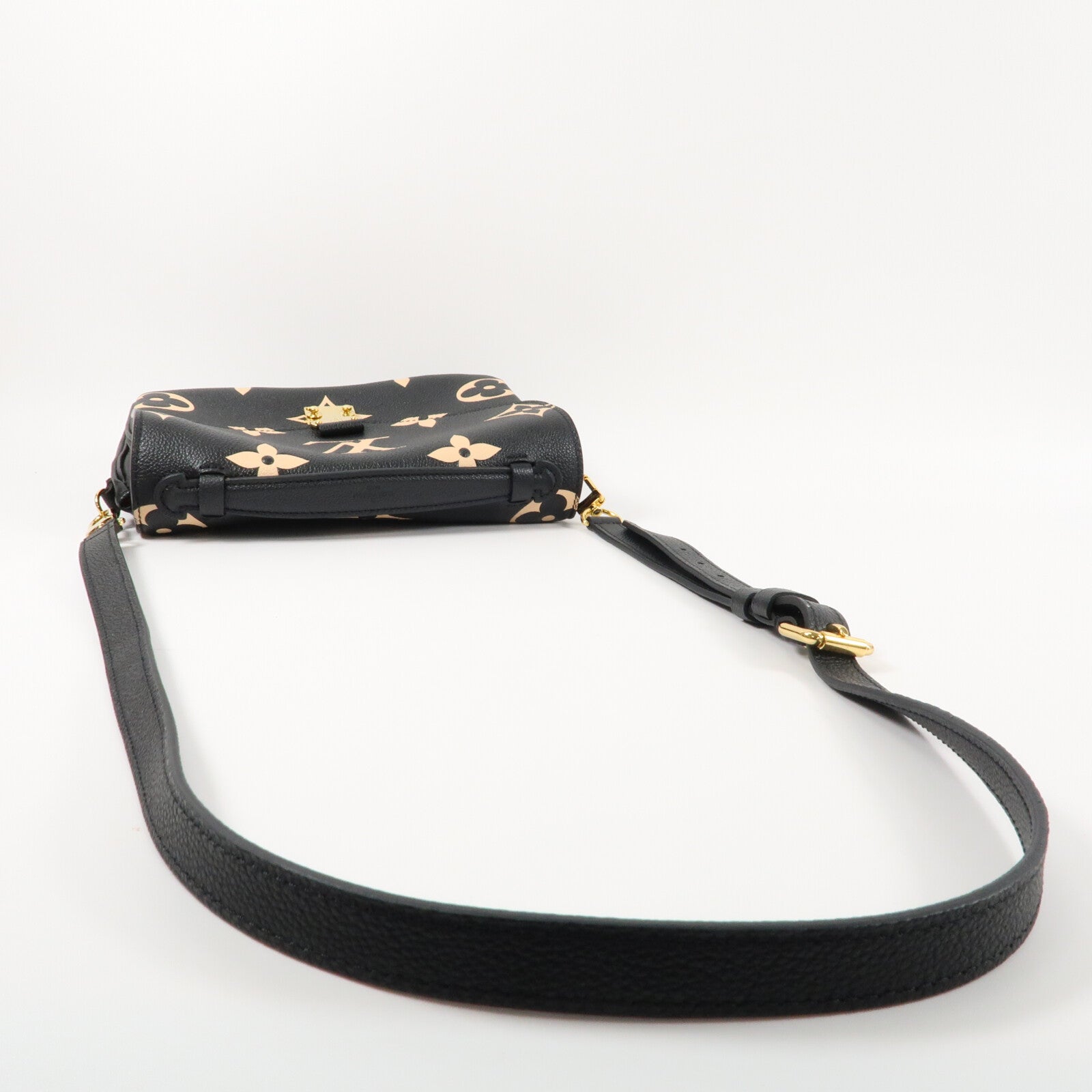 LOUIS VUITTON Monogram Empreinte Pochette Metis金扣手挽肩背兩用袋