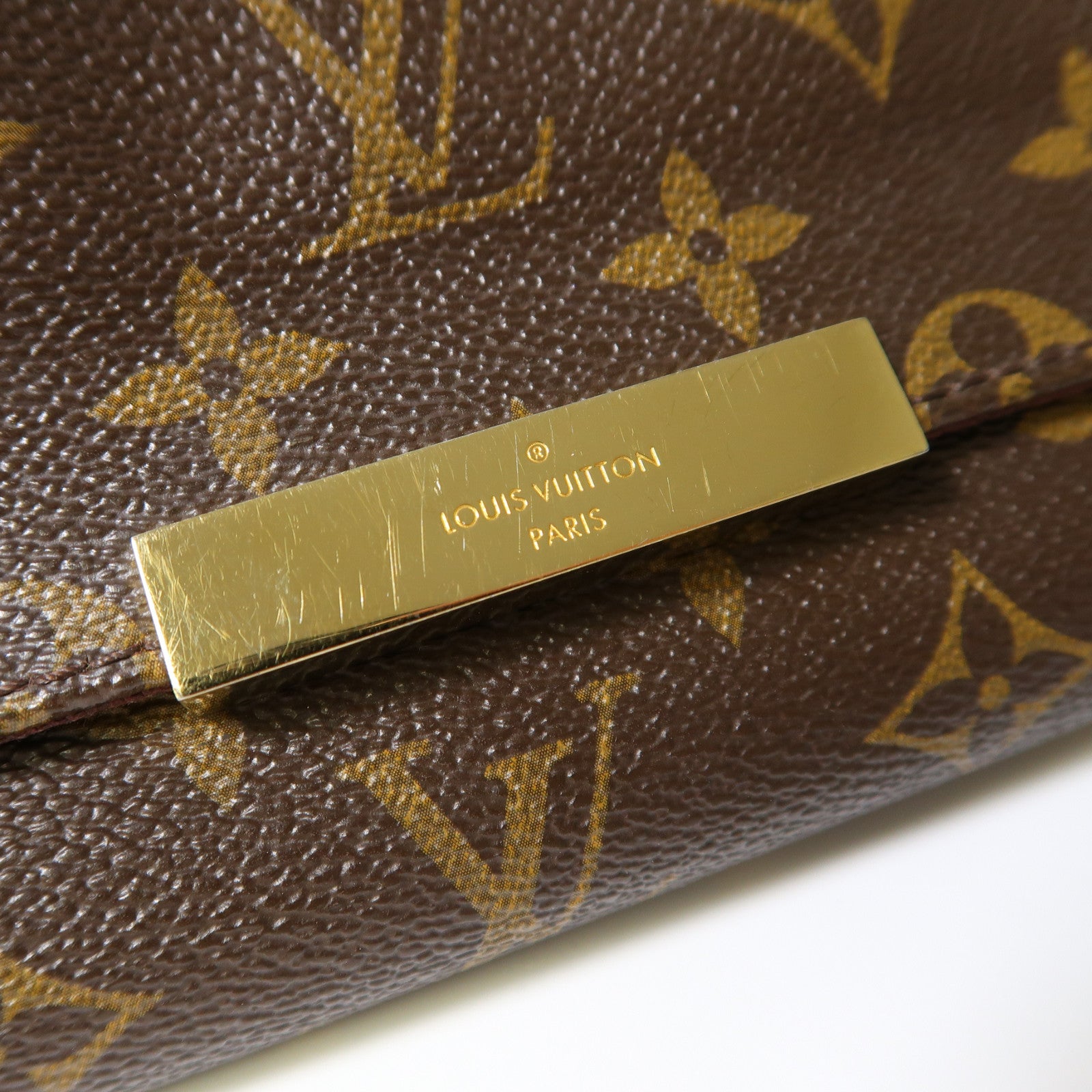 LOUIS VUITTON Monogram Favorite PM金扣手挽肩背兩用袋啡色
