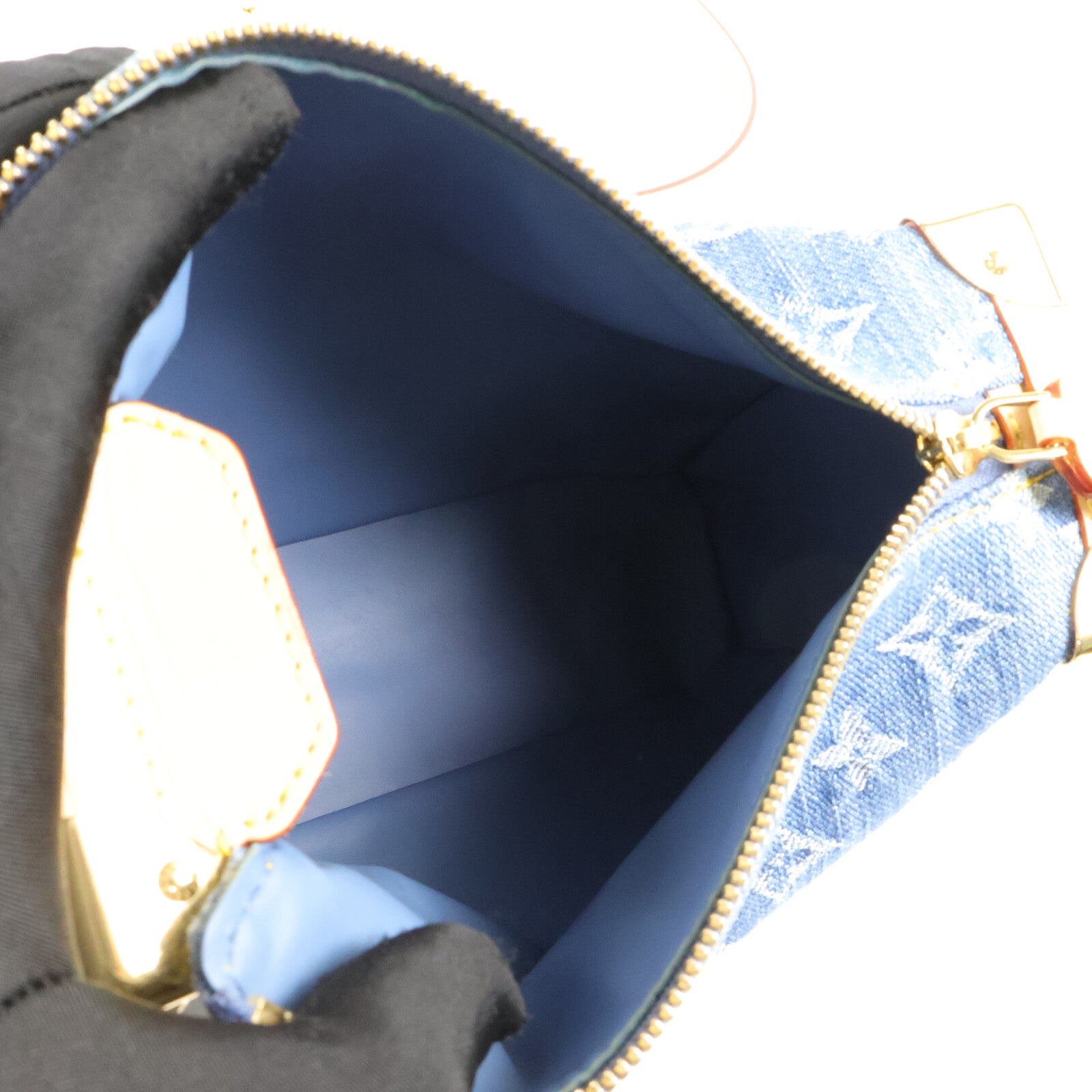 LOUIS VUITTON Monogram Denim Side Trunk MM 手挽肩背兩用袋