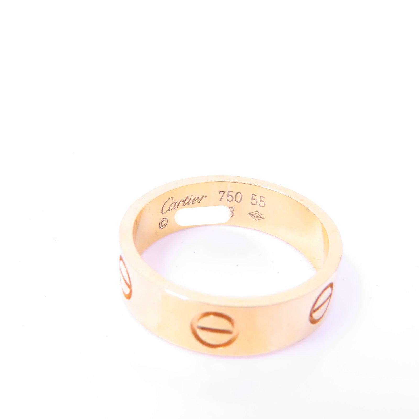 CARTIER 18K黄金Love Ring戒指Cartier#55/US#7.25