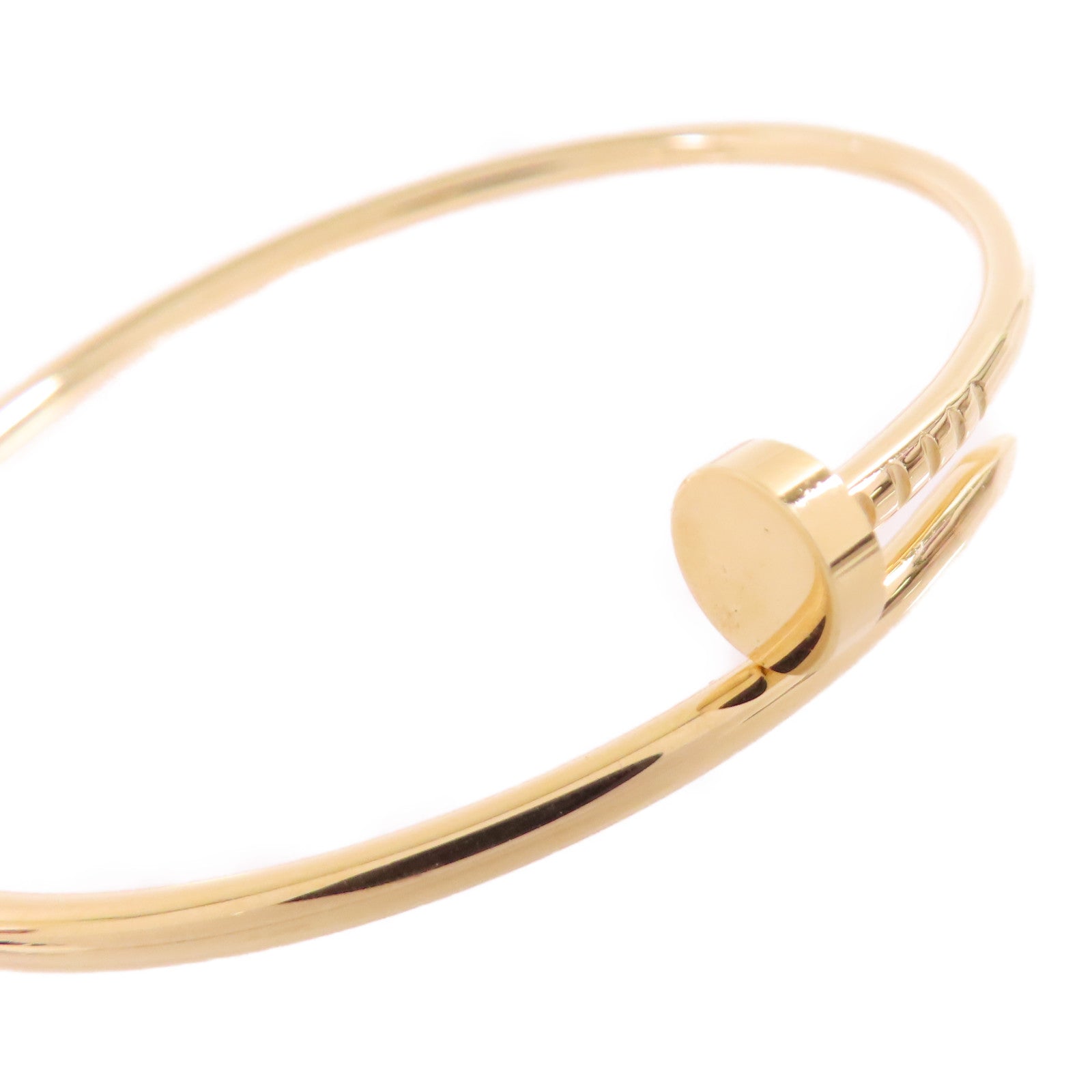 CARTIER 18K黃金/鑽石Juste Blaceret手鐲Cartier#16