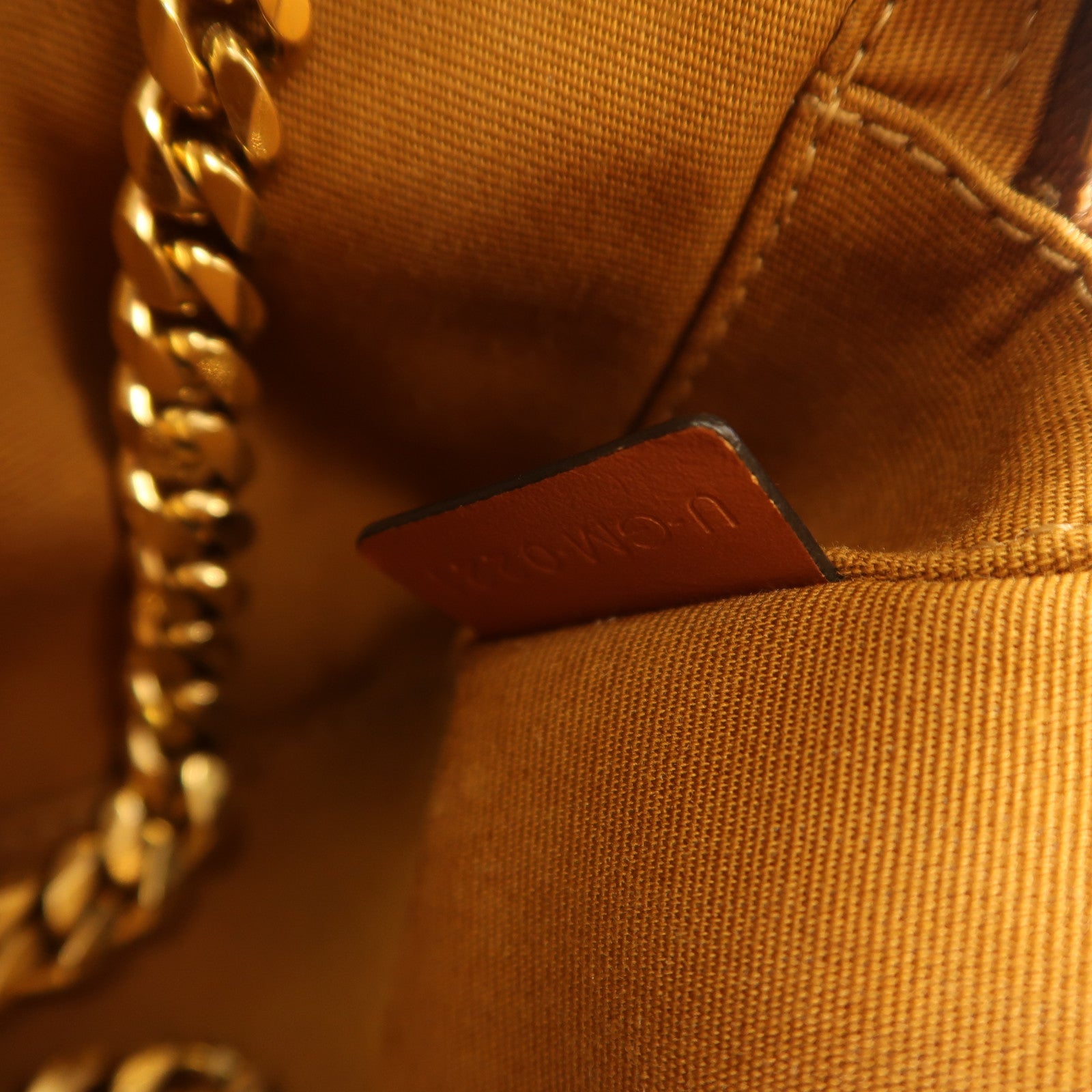 CELINE 塗層帆布Small Patapans金扣鏈帶肩背袋