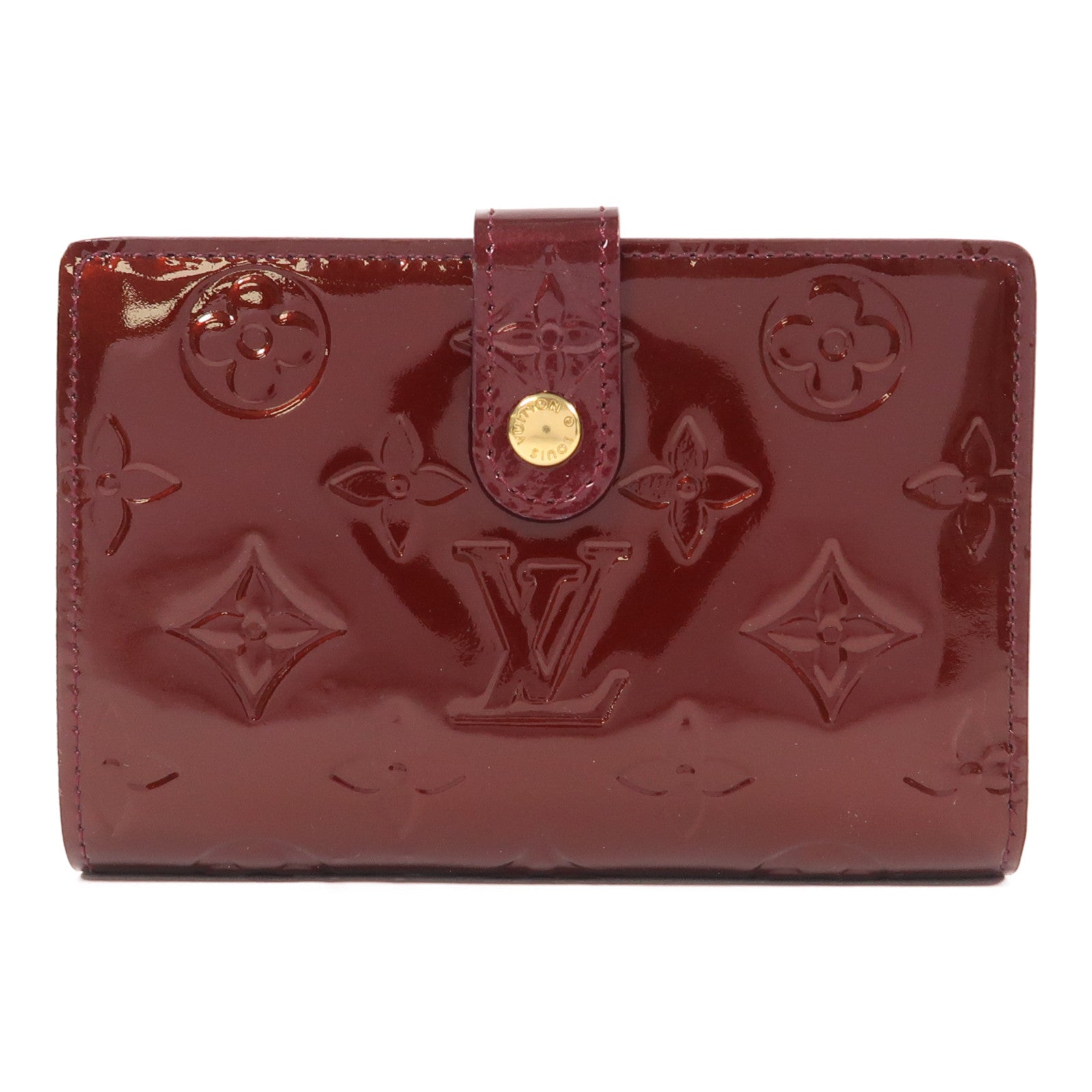 LOUIS VUITTON 【激減優惠】Monogram Vernis Wallet金扣錢包