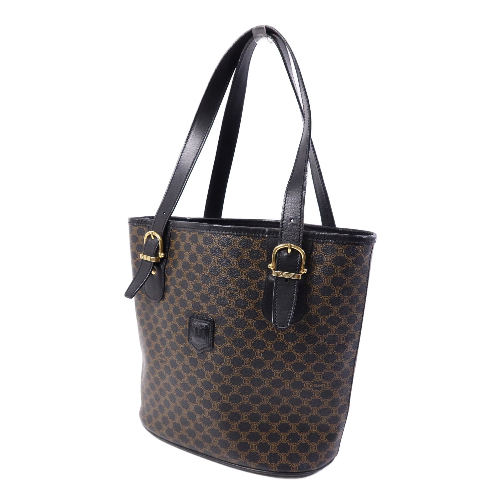 CELINE 牛皮皮革Tote Bag金扣手挽袋