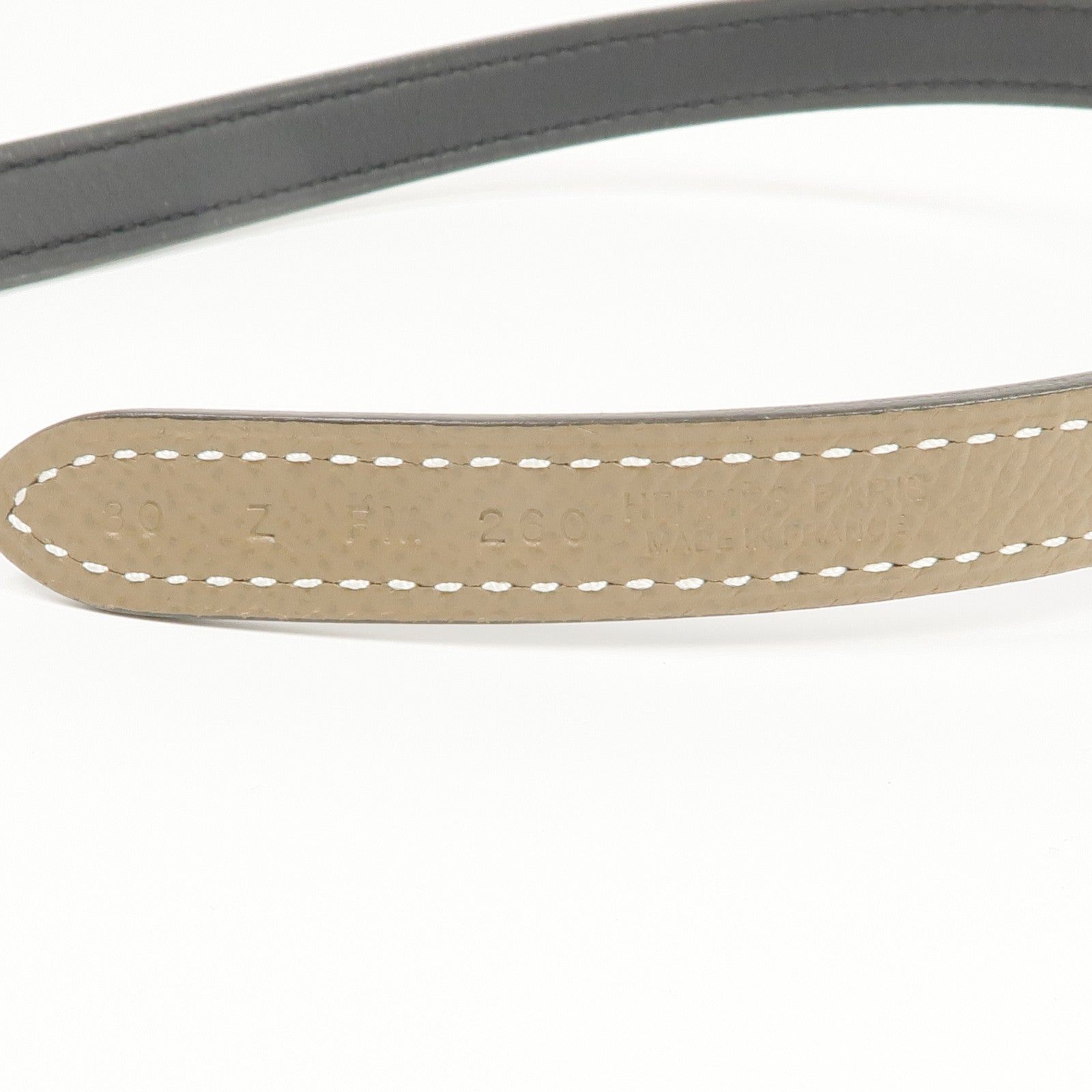 HERMES Epsom/Swift皮革H Belt金扣皮帶Etoupe
