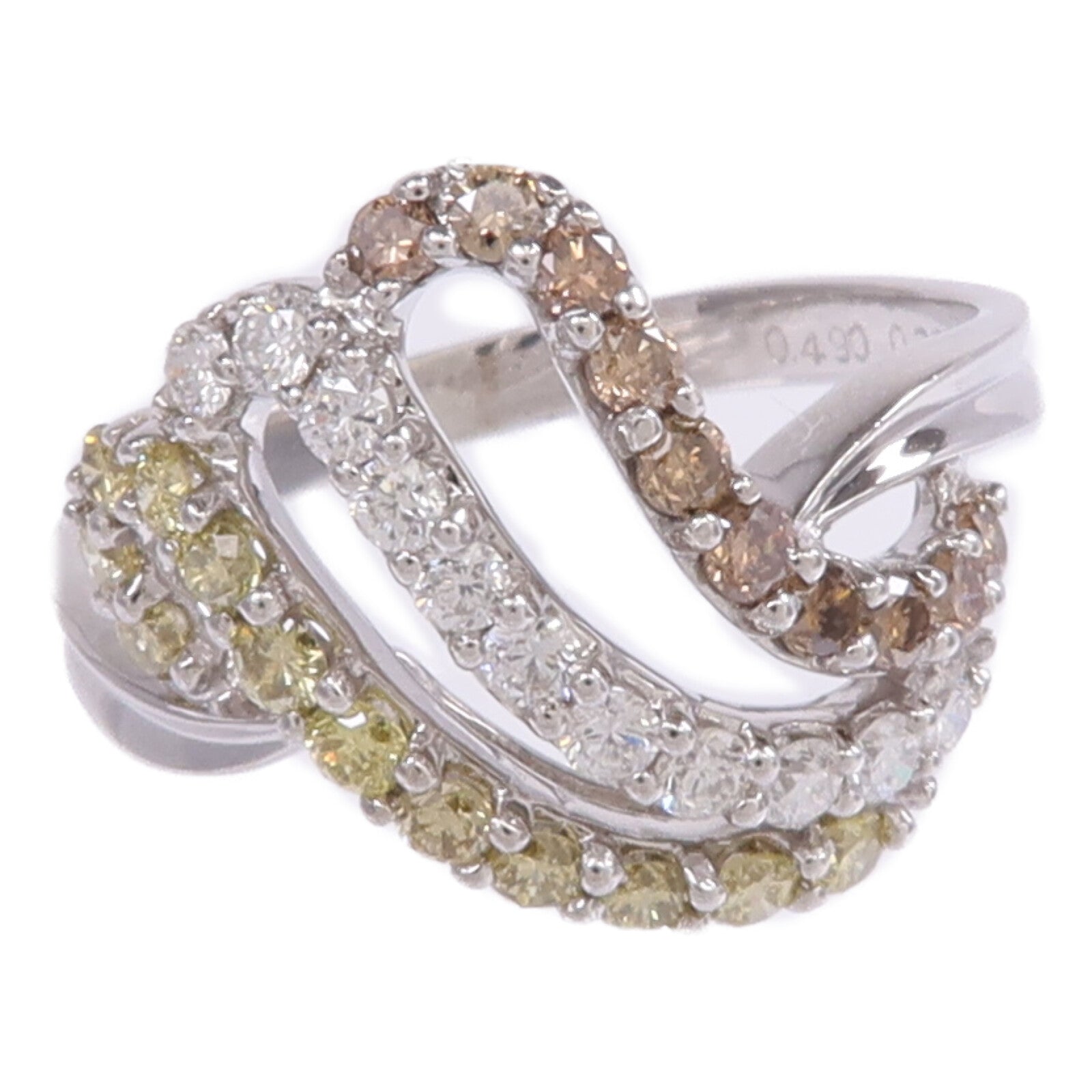 JEWELRY 【激減優惠】18K白金Diamond Ring鑽石戒指US#6.25