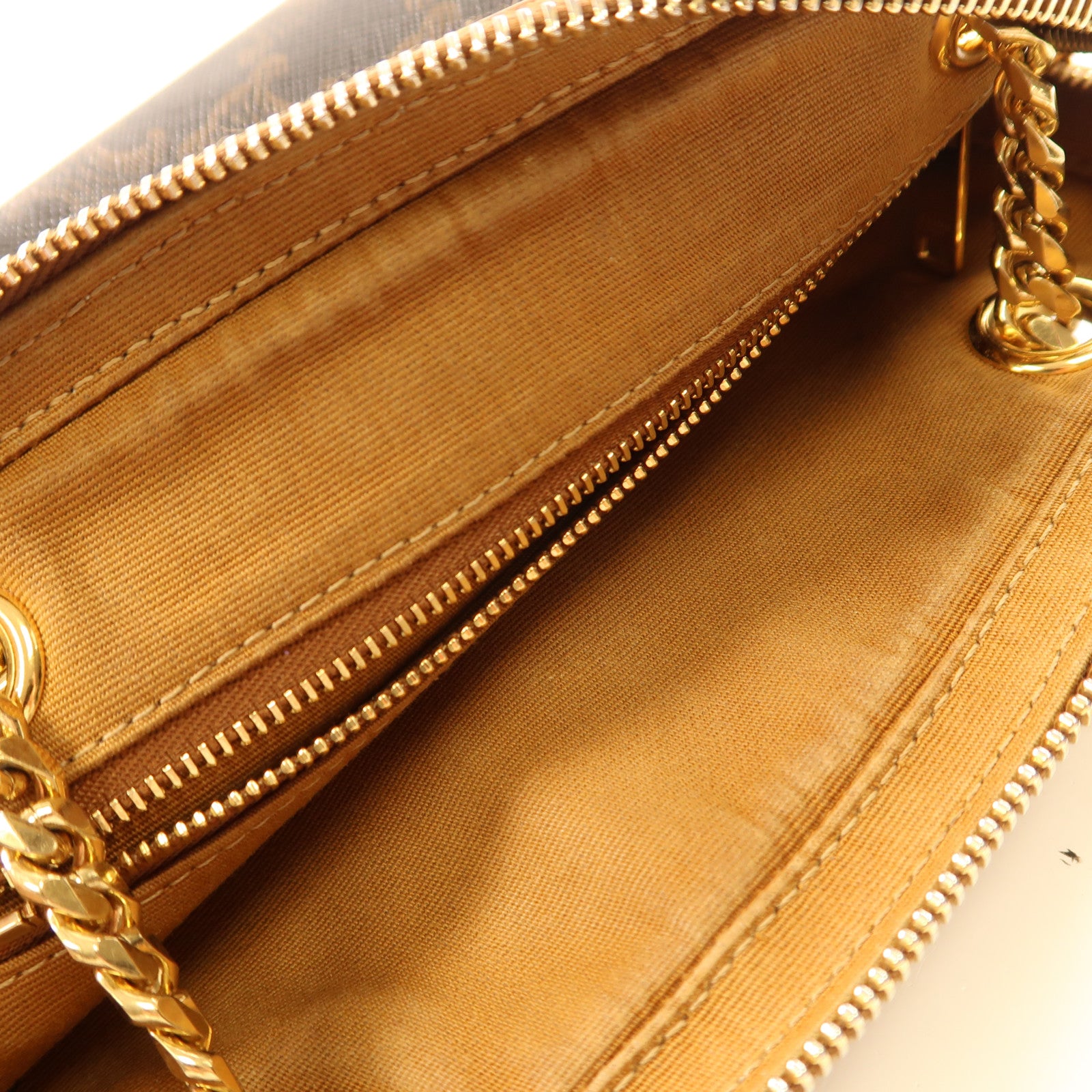 CELINE 塗層帆布Small Patapans金扣鏈帶肩背袋