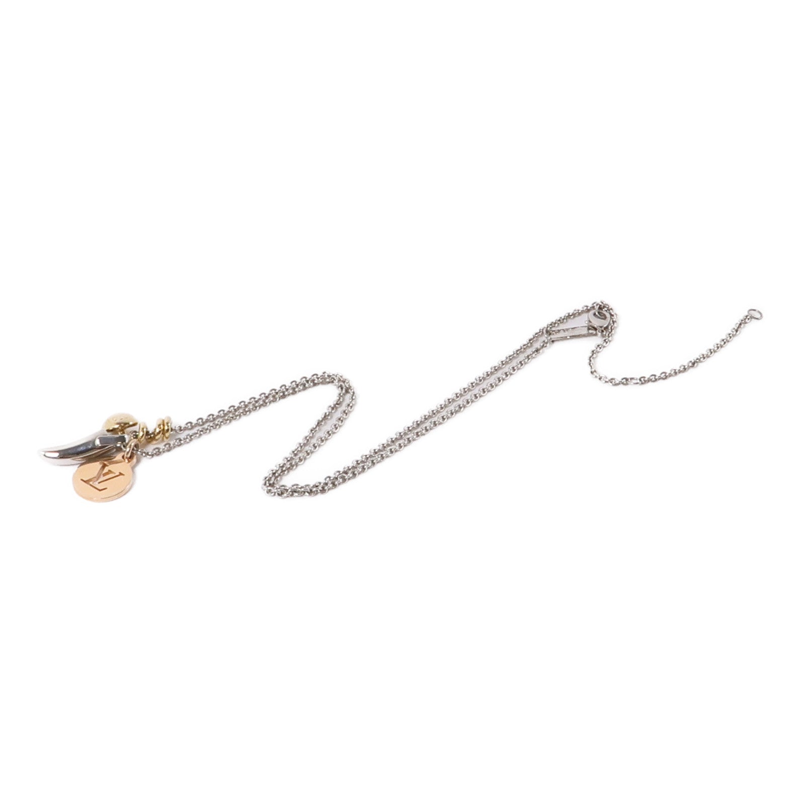 LOUIS VUITTON 金屬Safari Charms Pendant項鍊金色/銀色/銅色