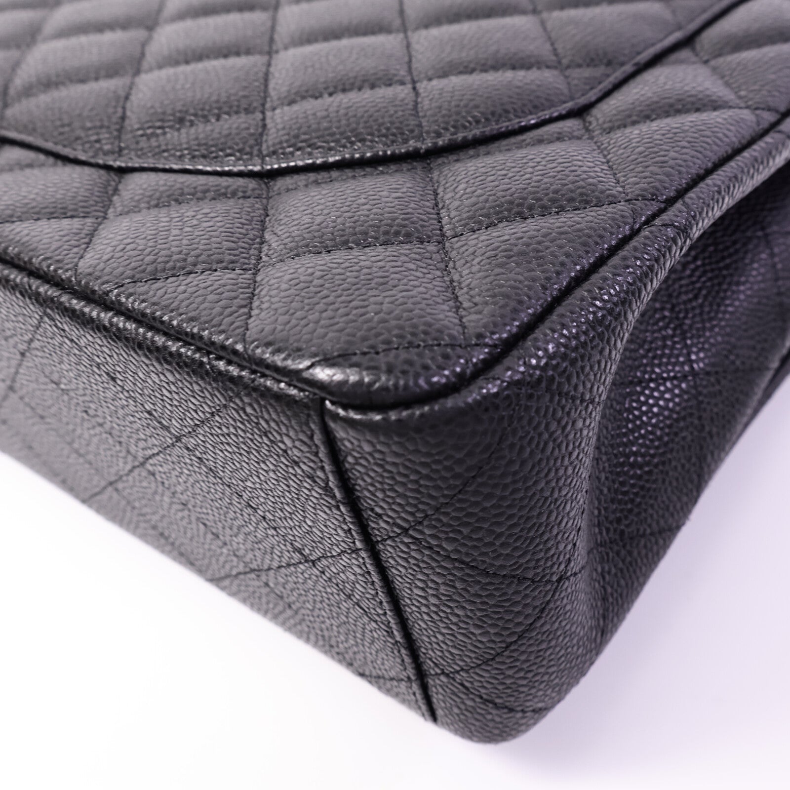 CHANEL 牛皮皮革Maxi Classic鏈帶肩背袋